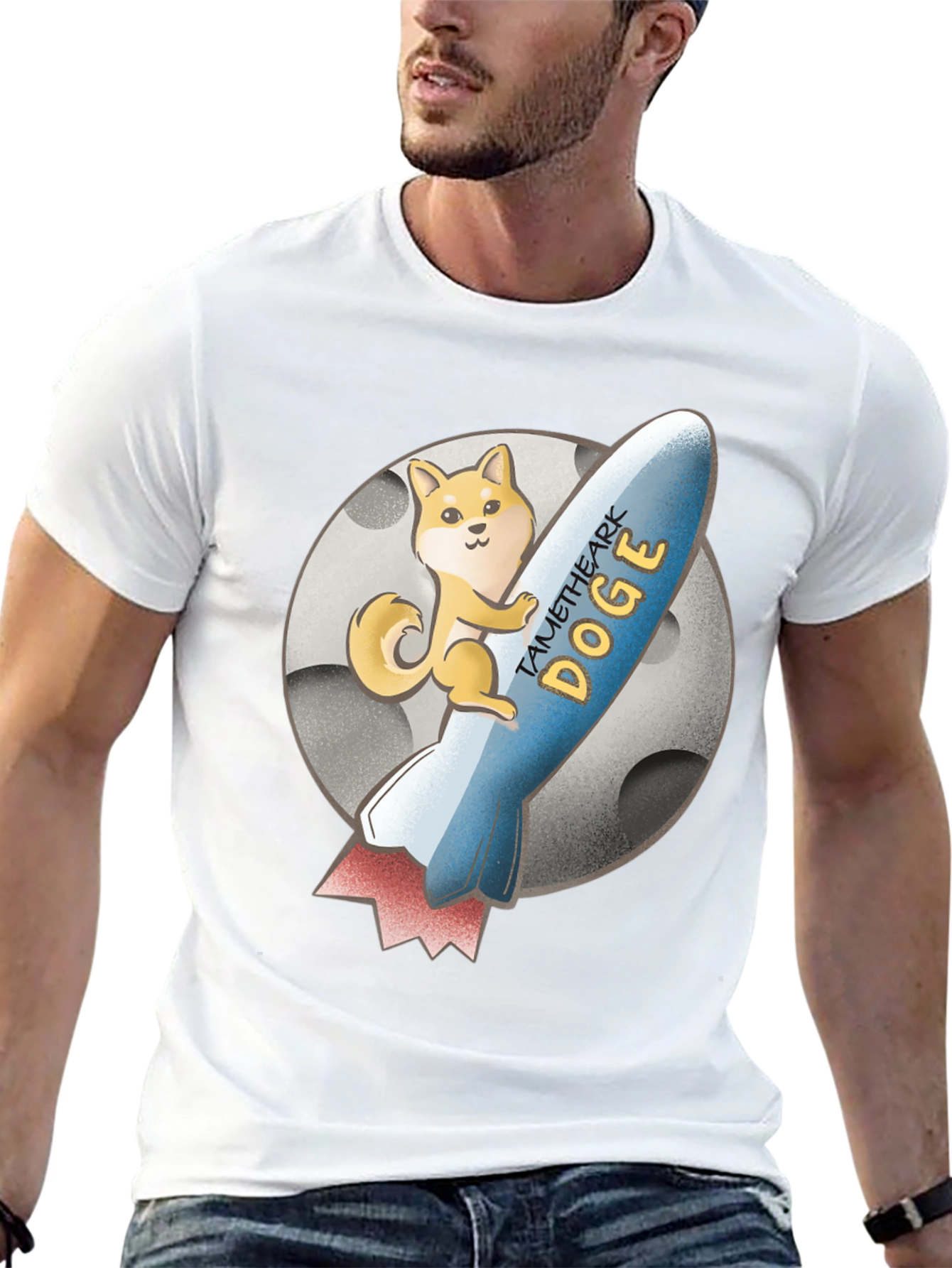 TAME THE ARK DOGE Black T-Shirt
