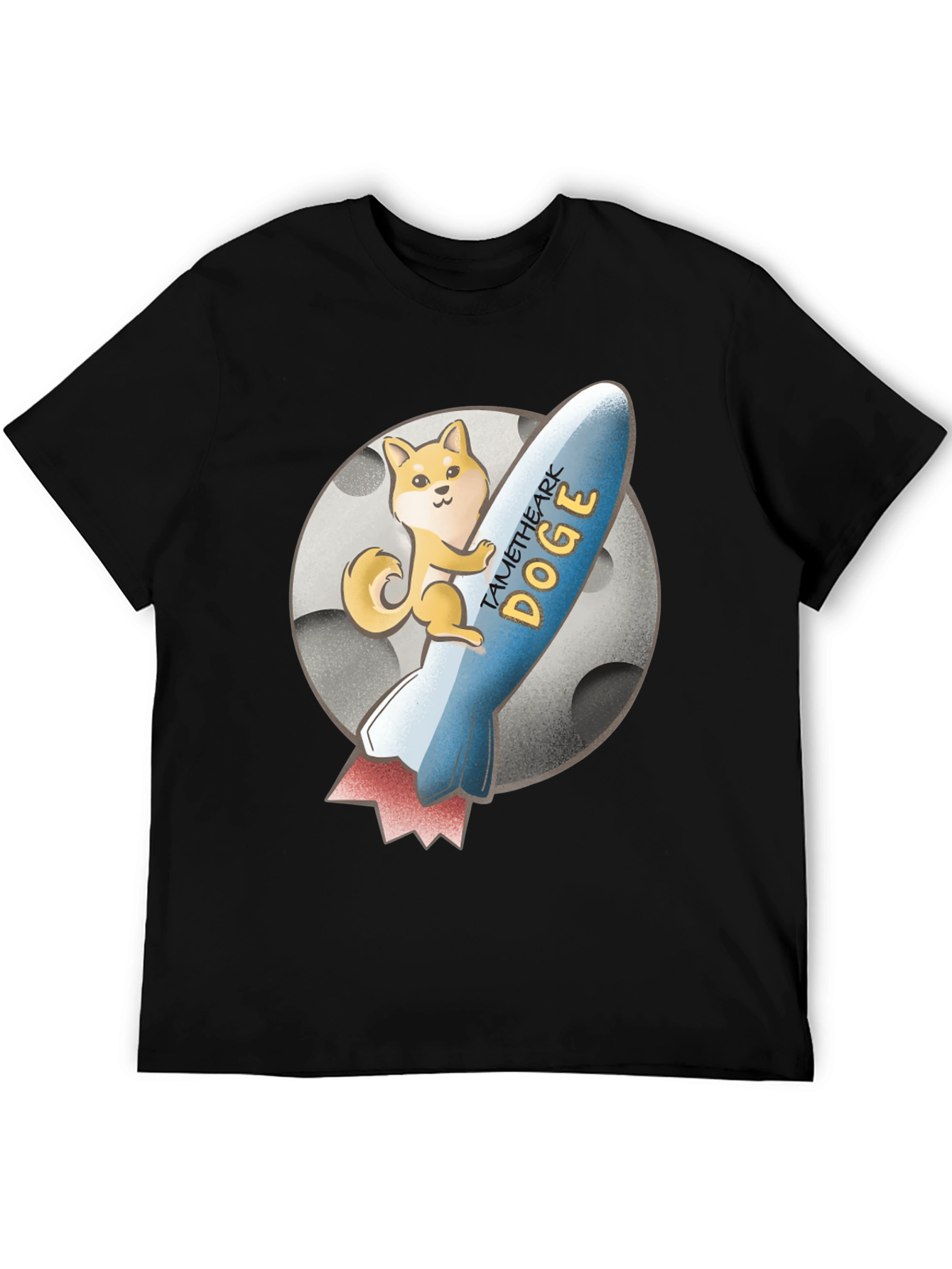 TAME THE ARK DOGE Black T-Shirt
