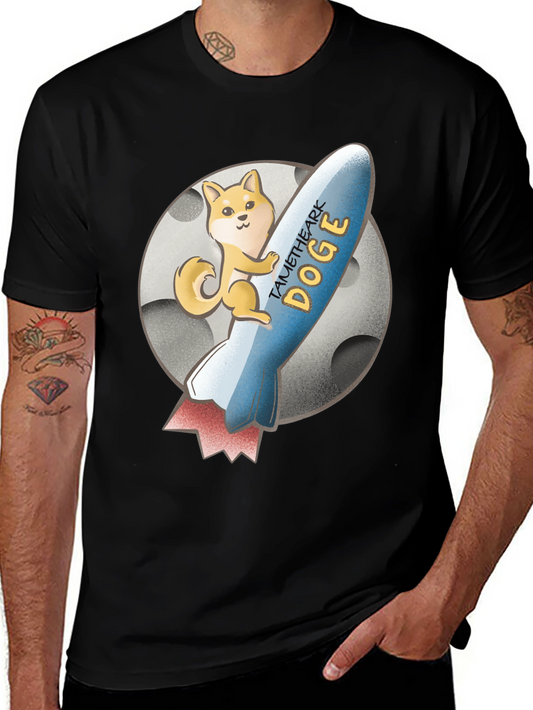 TAME THE ARK DOGE Black T-Shirt