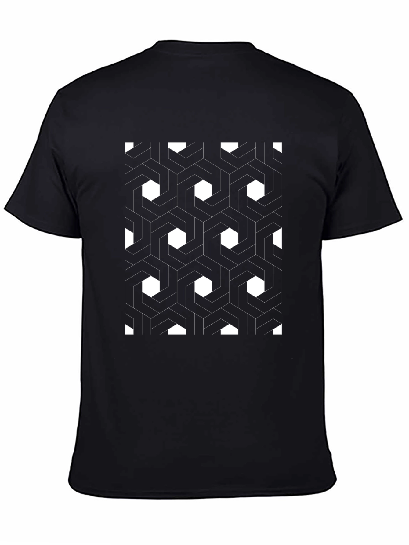 Geometric Pattern Tee - Modern Style