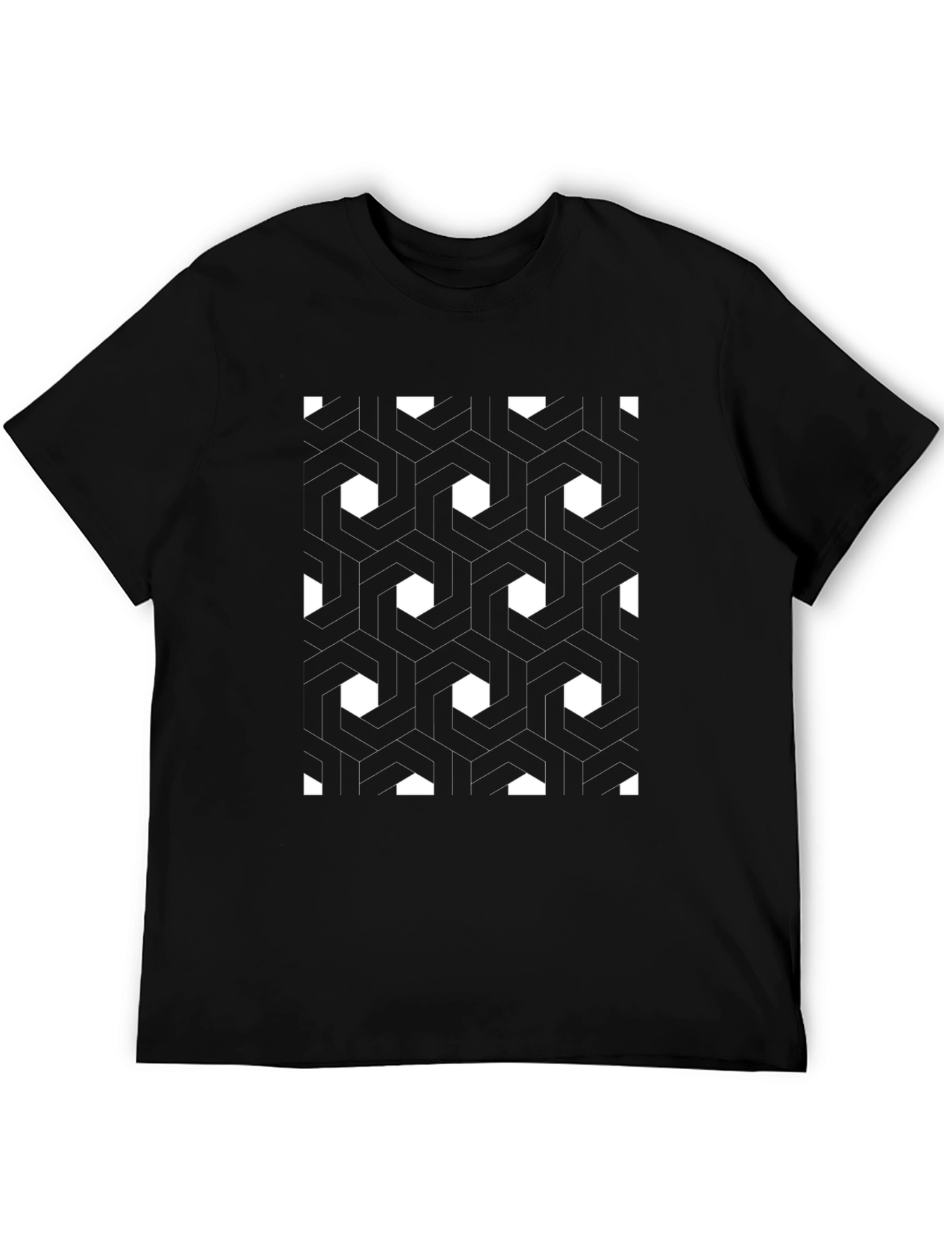 Geometric Pattern Tee - Modern Style
