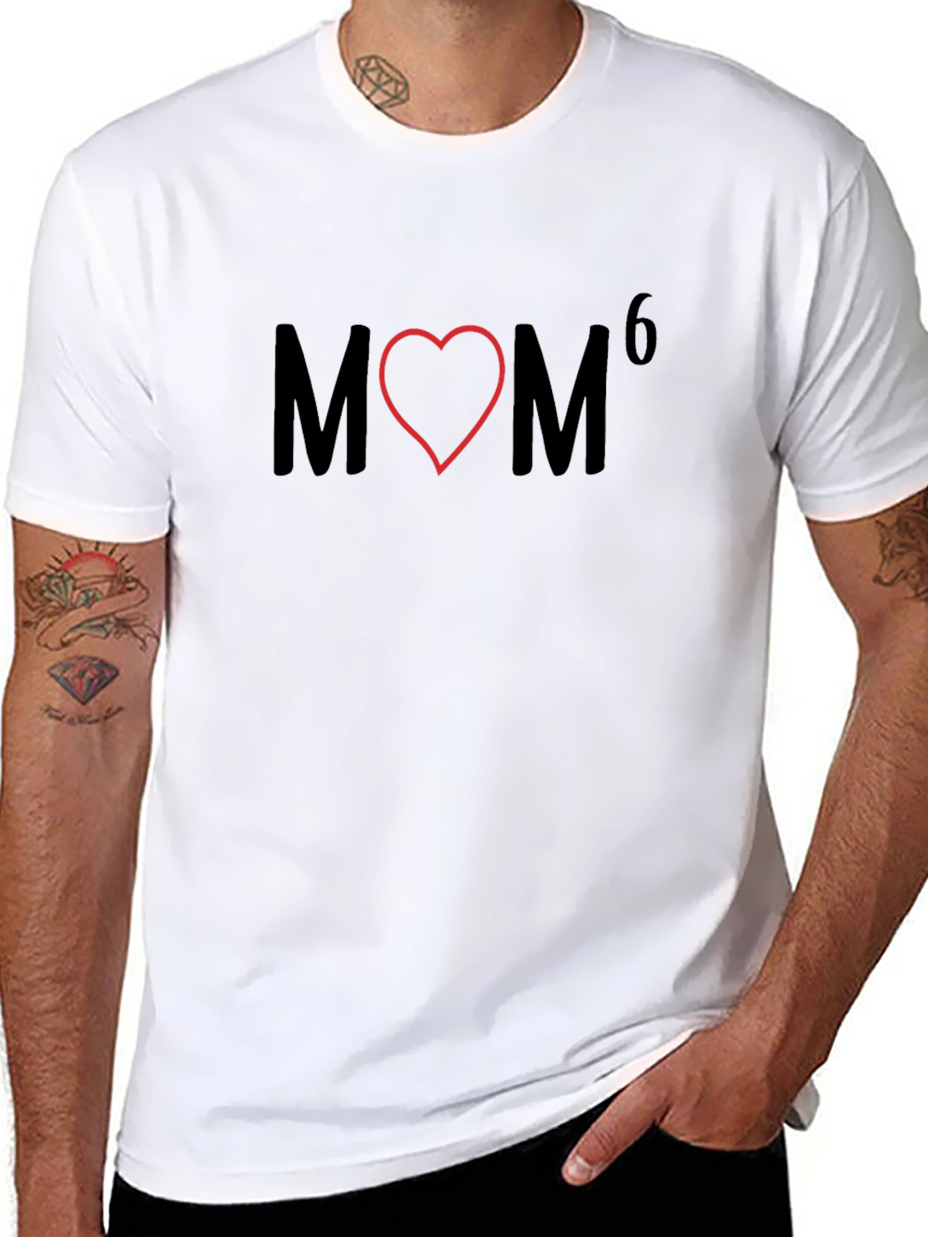 Funny MOM Heart Graphic Tee - Love Your Mom!