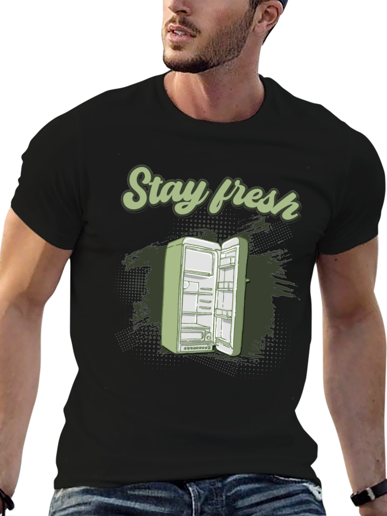Stay Fresh Refrigerator Graphic T-Shirt