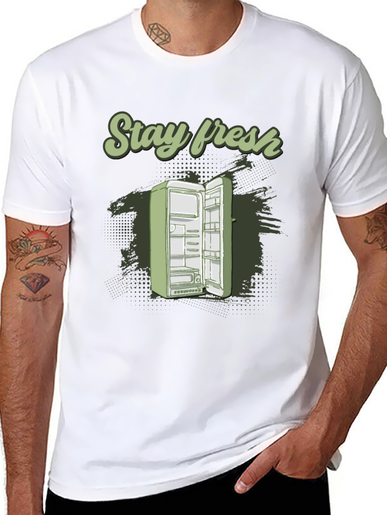 Stay Fresh Refrigerator Graphic T-Shirt