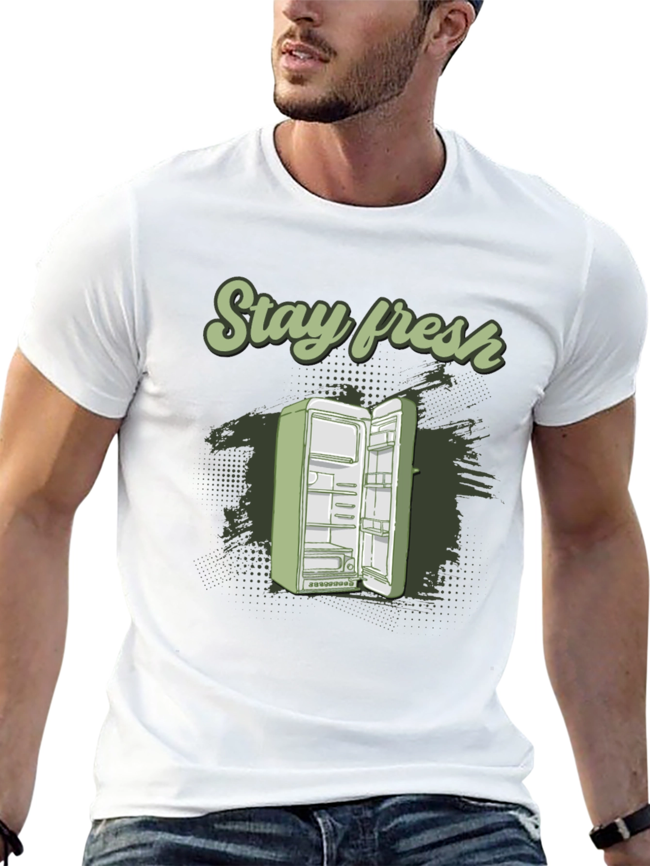 Stay Fresh Refrigerator Graphic T-Shirt