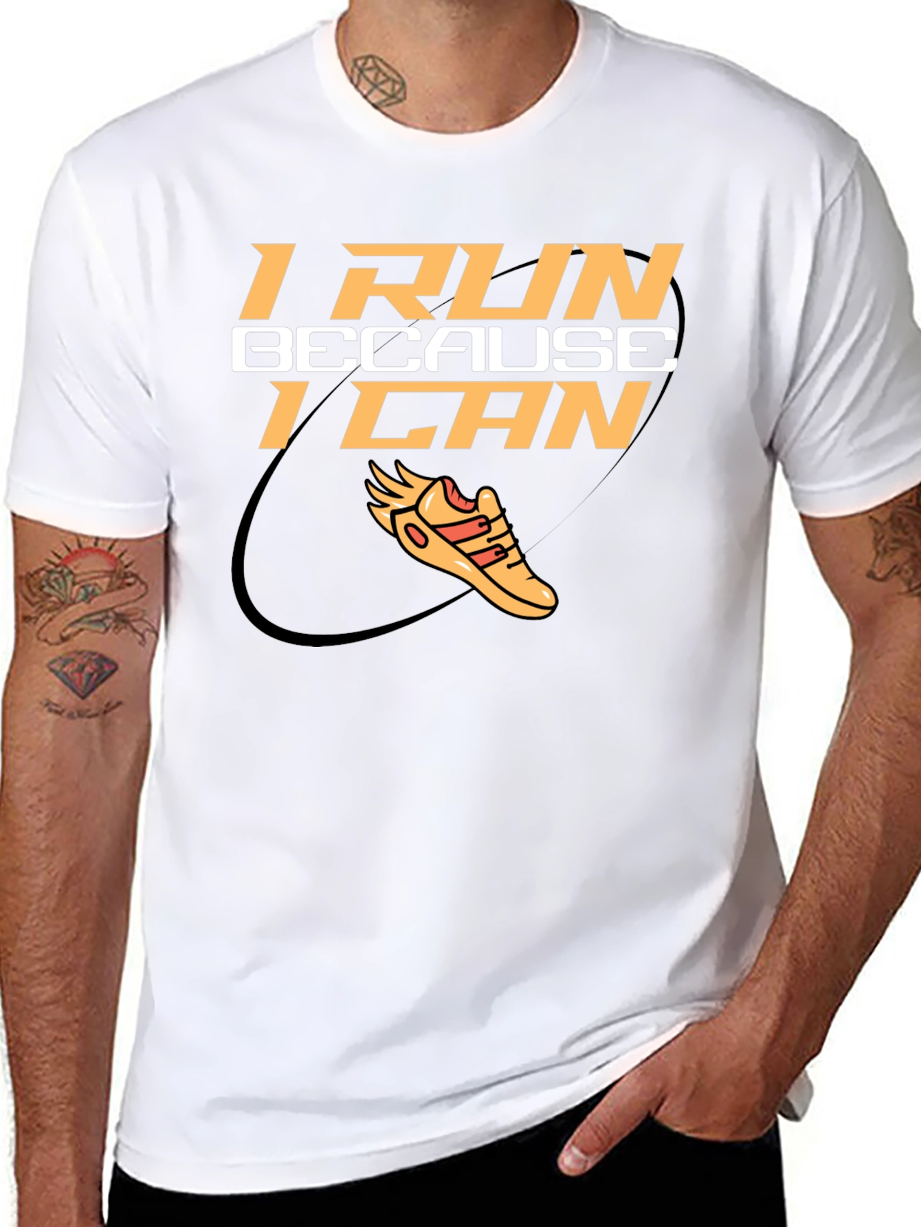 I Run Because I Can Graphic Tee