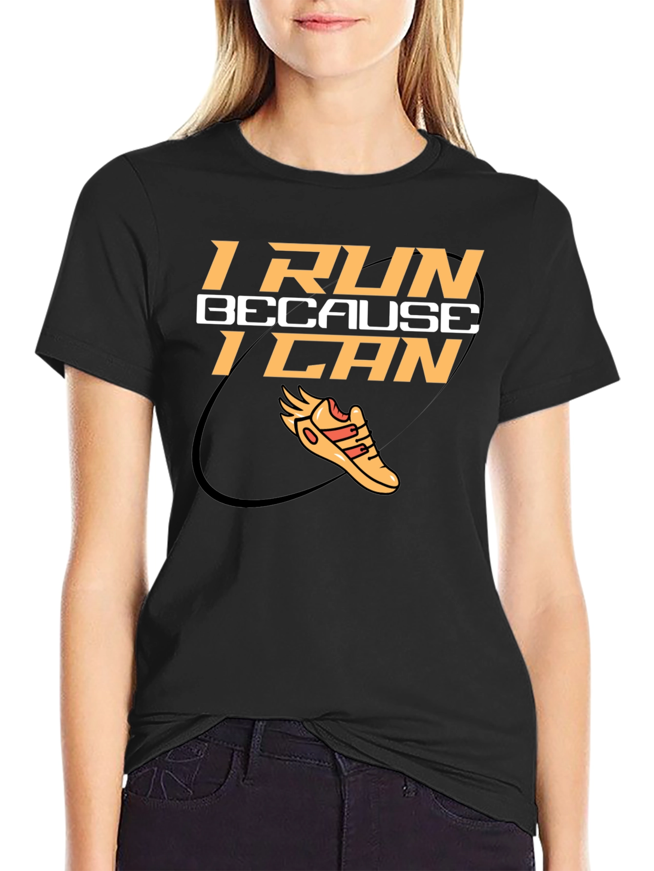 I Run Because I Can Graphic Tee