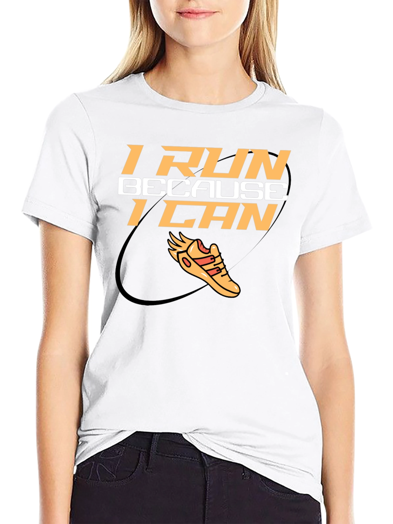 I Run Because I Can Graphic Tee
