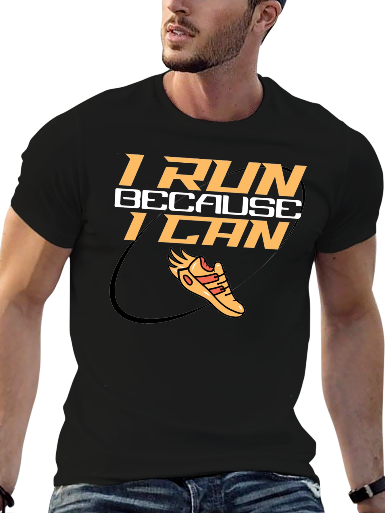 I Run Because I Can Graphic Tee