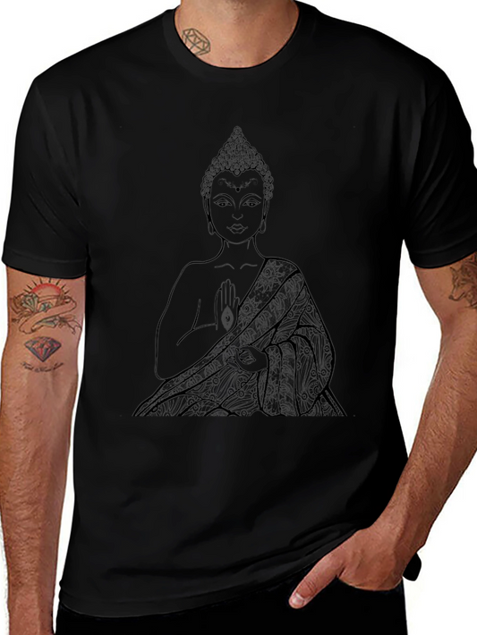 Buddha Graphic Tee - Black