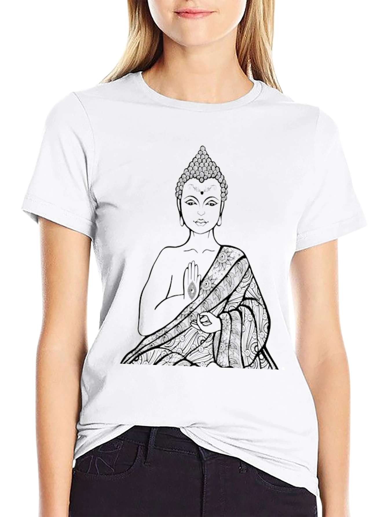 Buddha Graphic Tee - Black