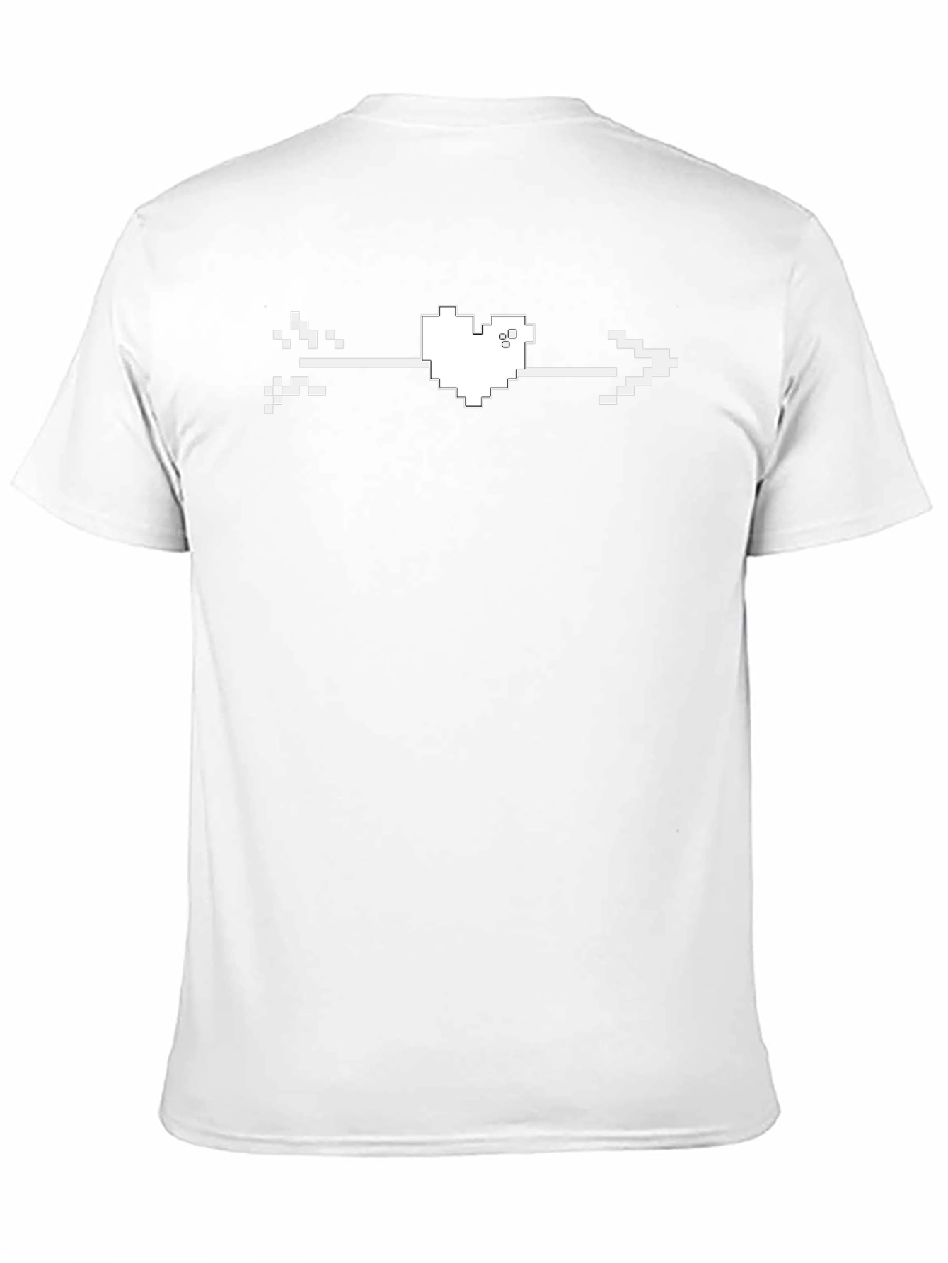 Pixel Heart Arrow Tee - Retro Gaming Style