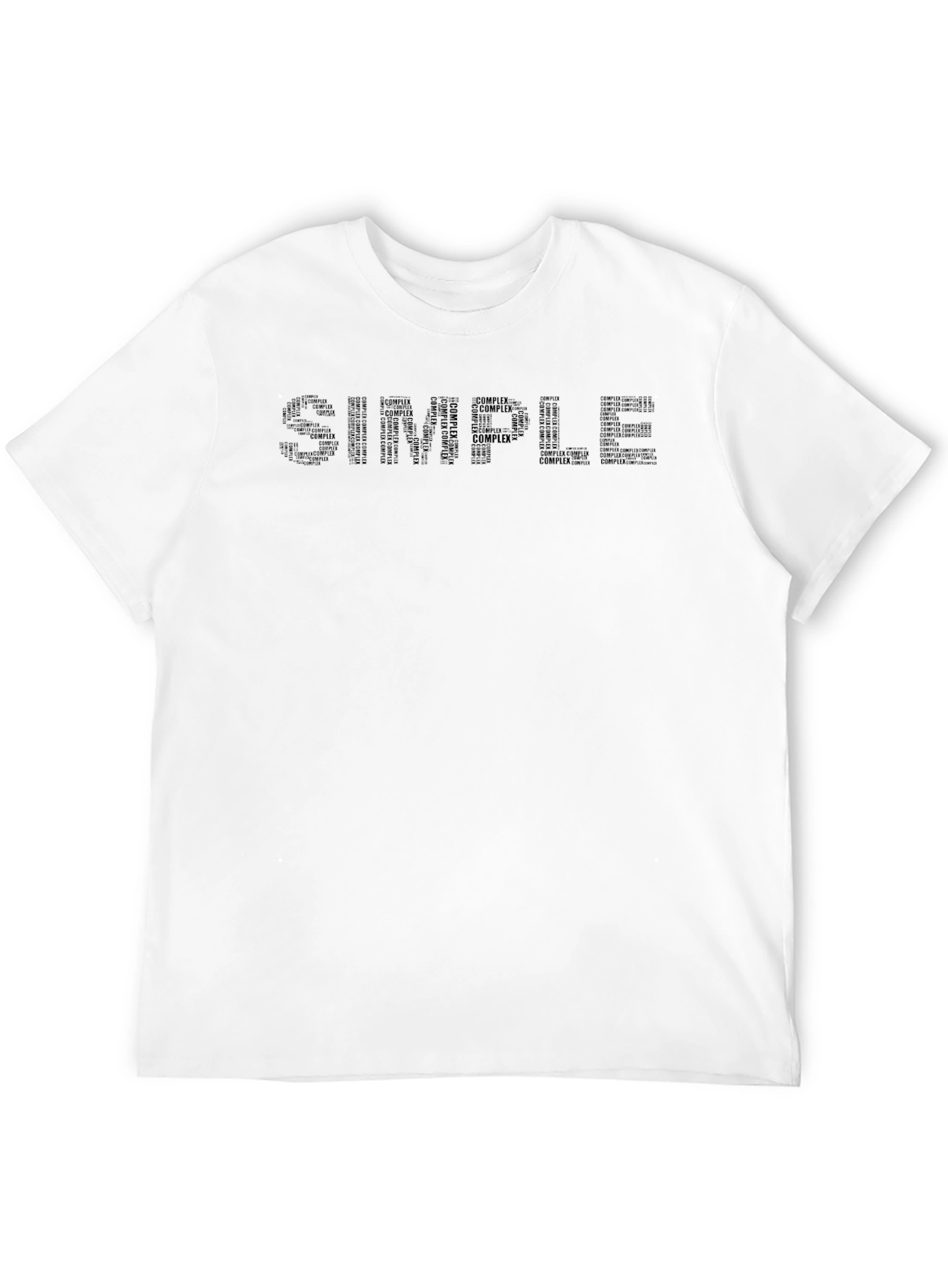Simple Word Art Graphic T-Shirt