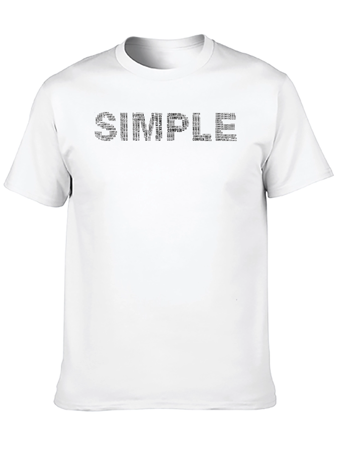 Simple Word Art Graphic T-Shirt