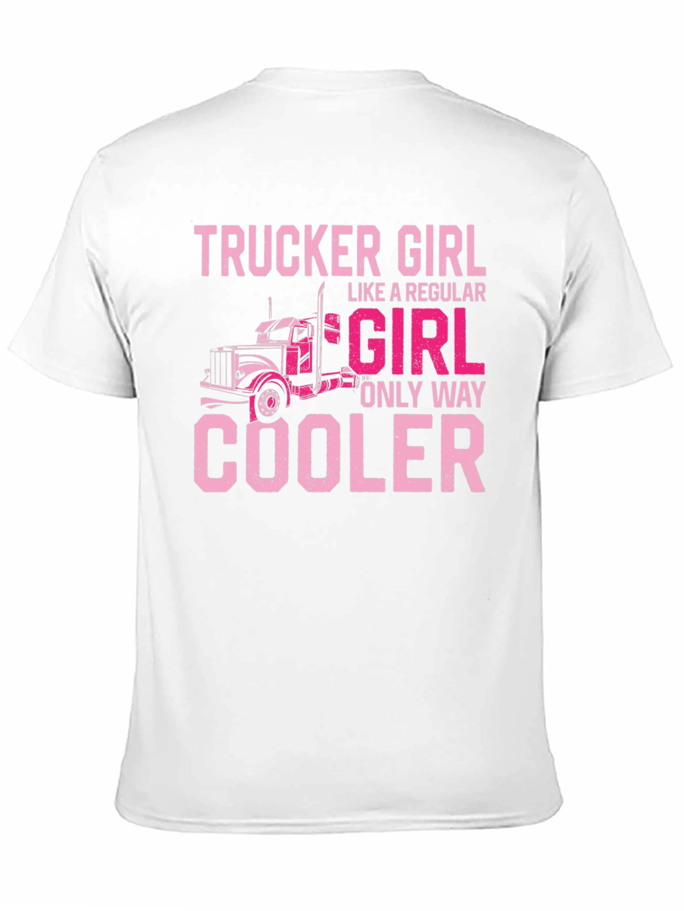 Trucker Girl Graphic Tee - Cool Womens T-Shirt