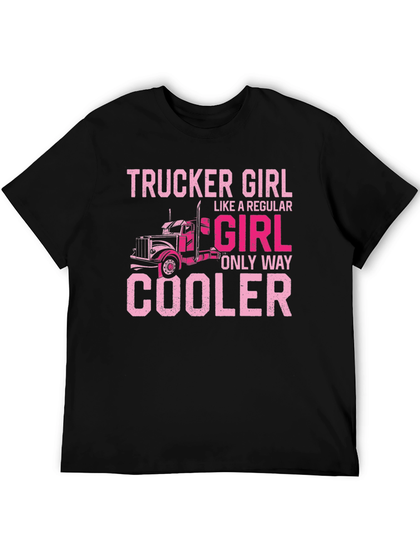 Trucker Girl Graphic Tee - Cool Womens T-Shirt