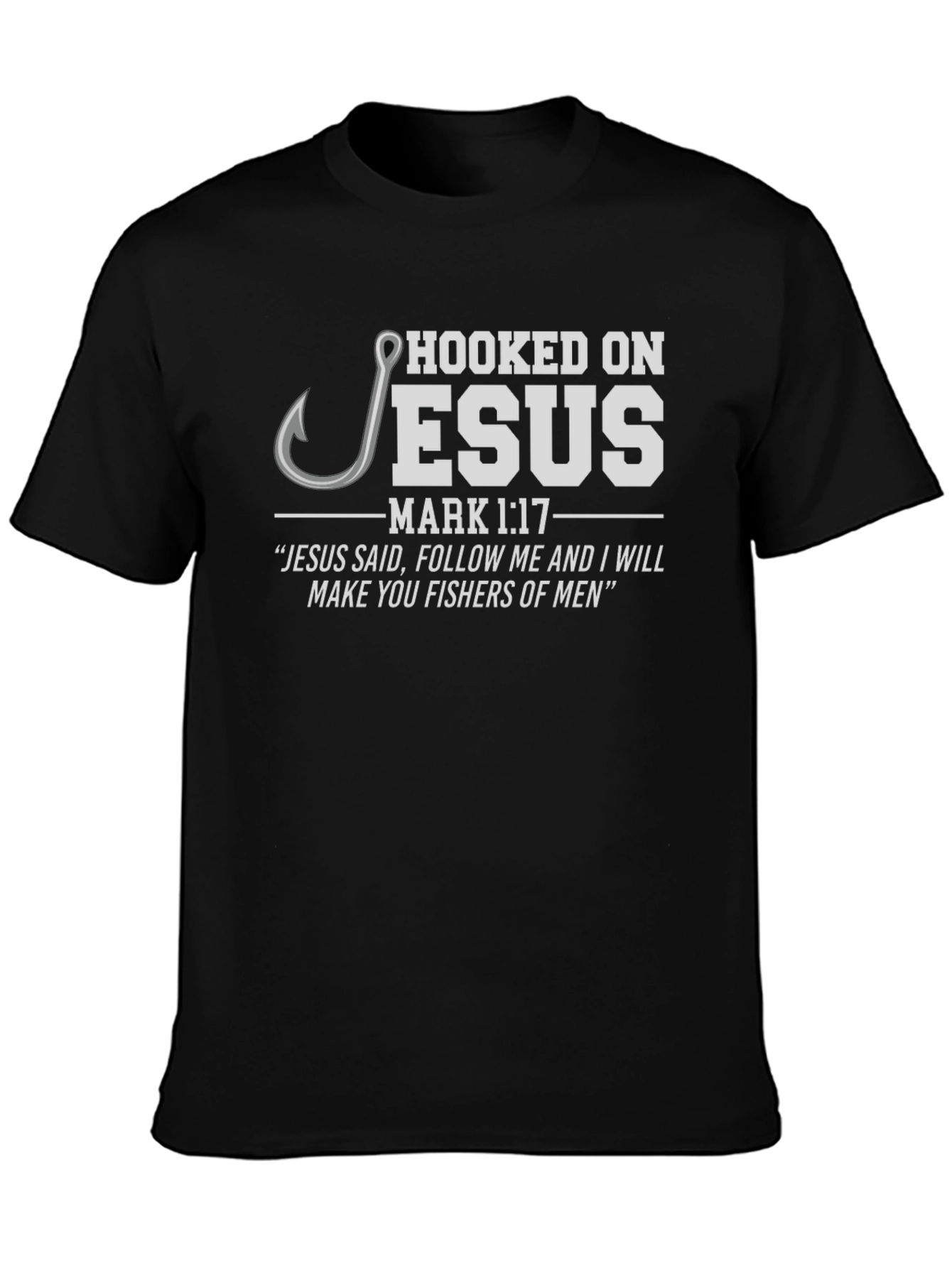 Hooked on Jesus T-Shirt - Christian Apparel