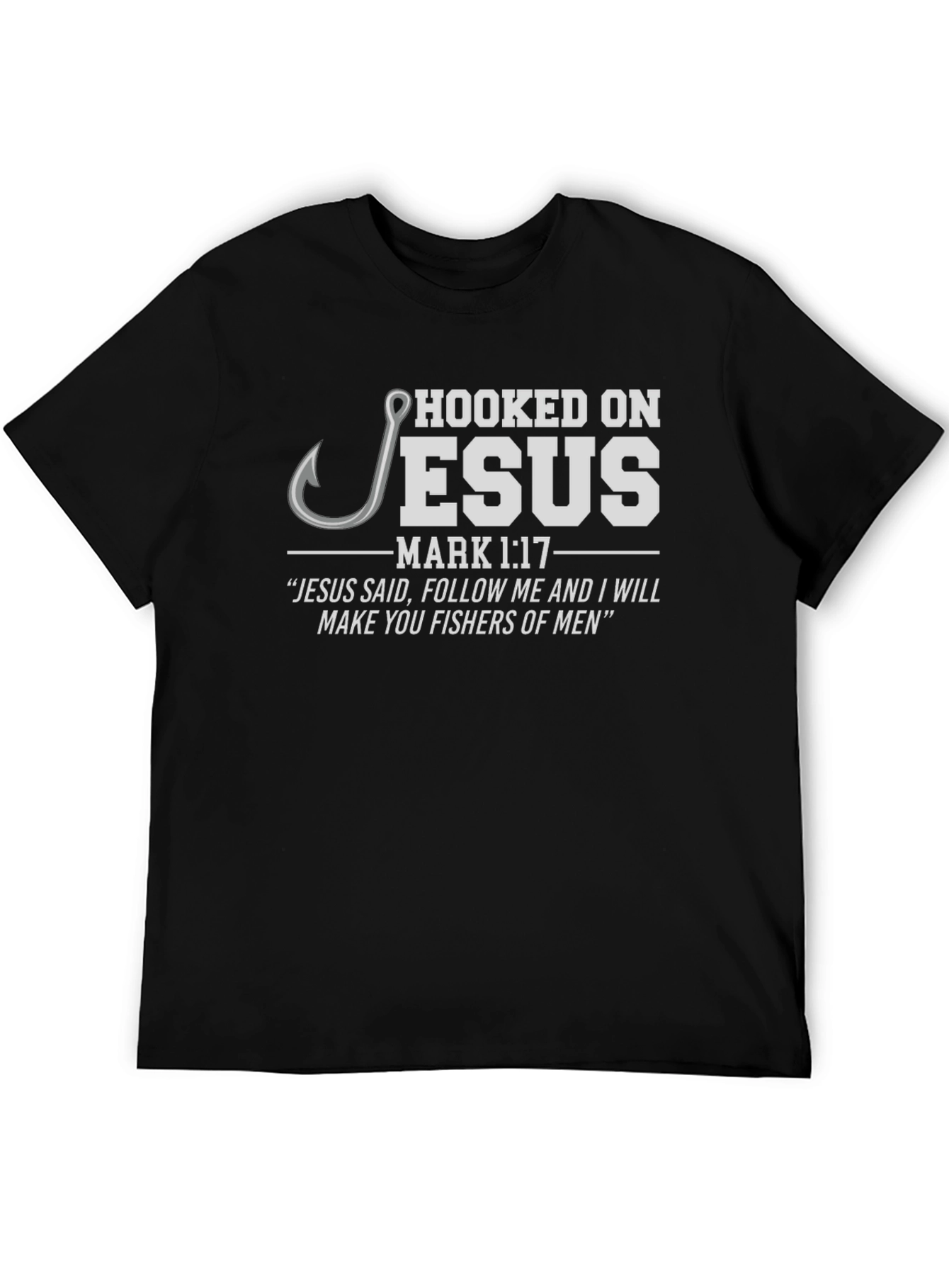 Hooked on Jesus T-Shirt - Christian Apparel