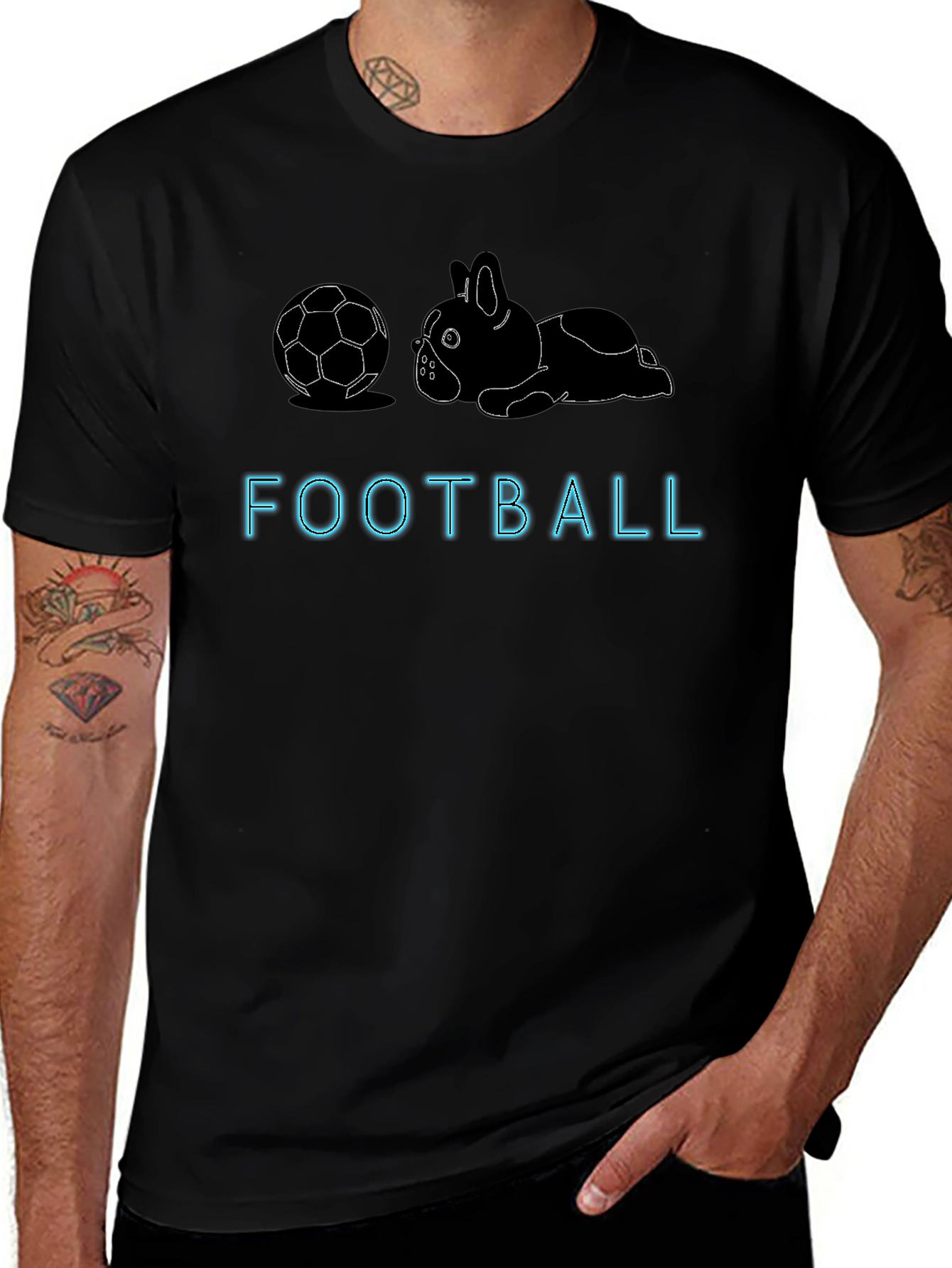Dog with Soccer Ball T-Shirt
