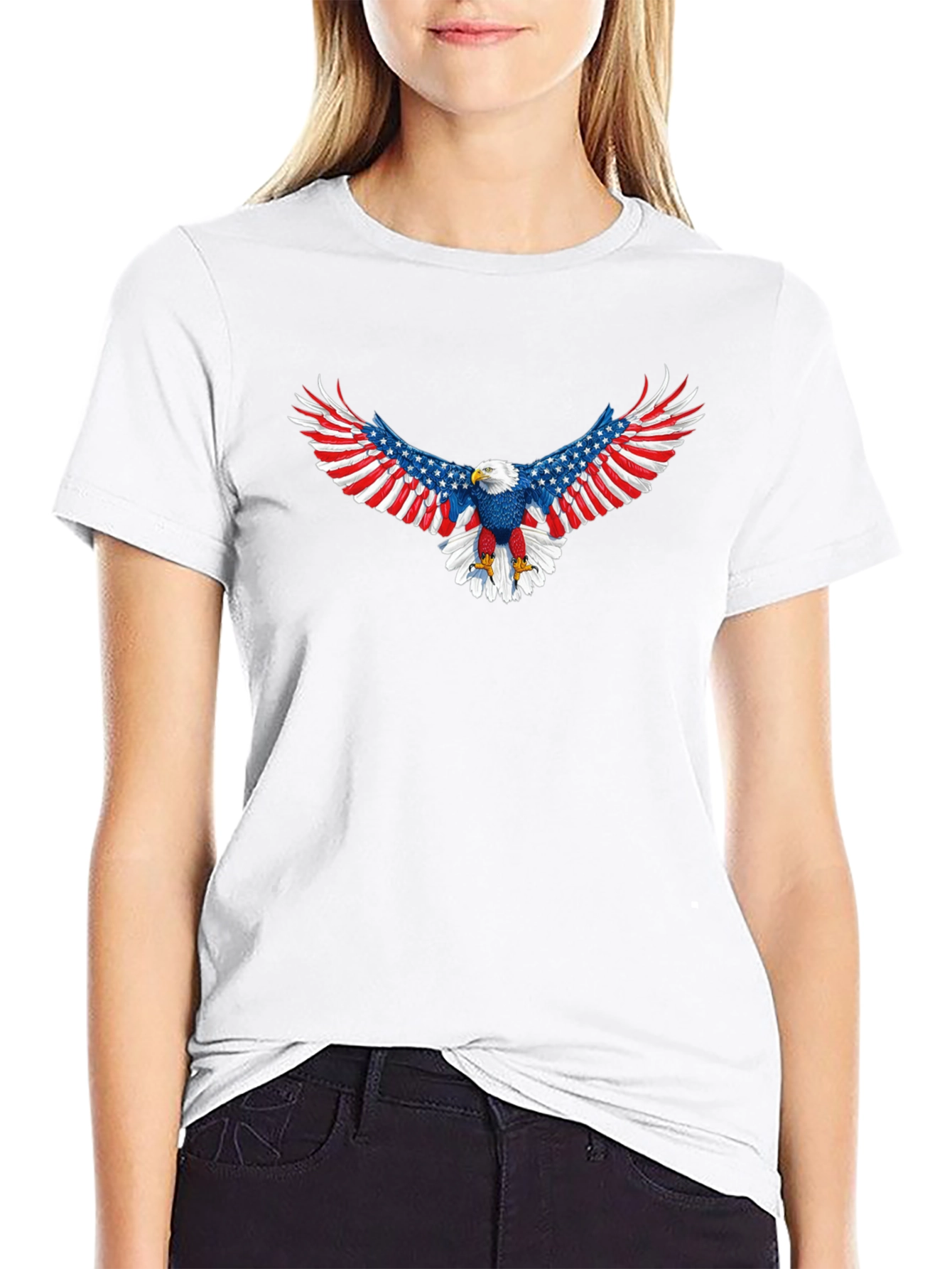 American Eagle Patriotic Graphic Tee
