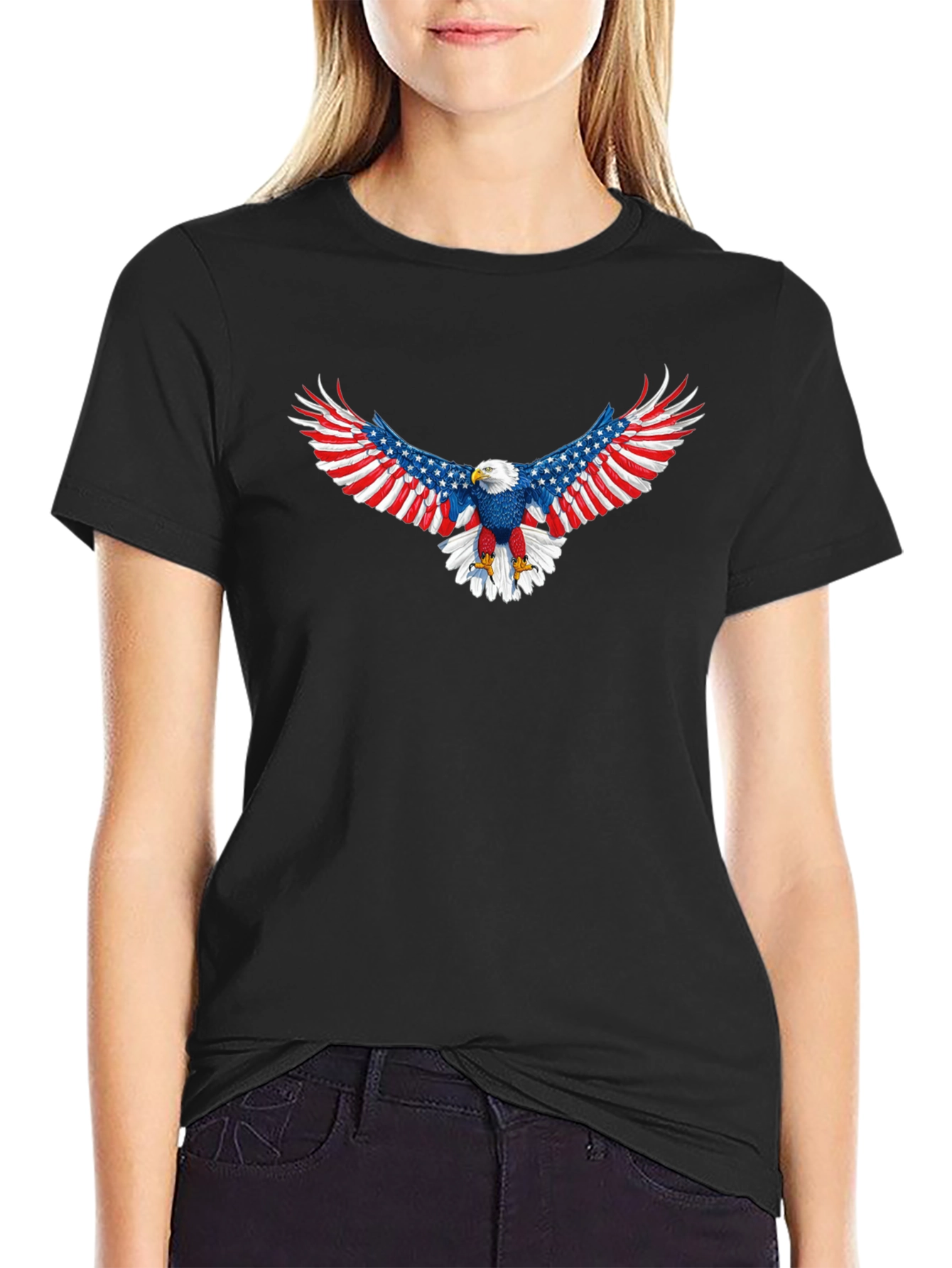 American Eagle Patriotic Graphic Tee