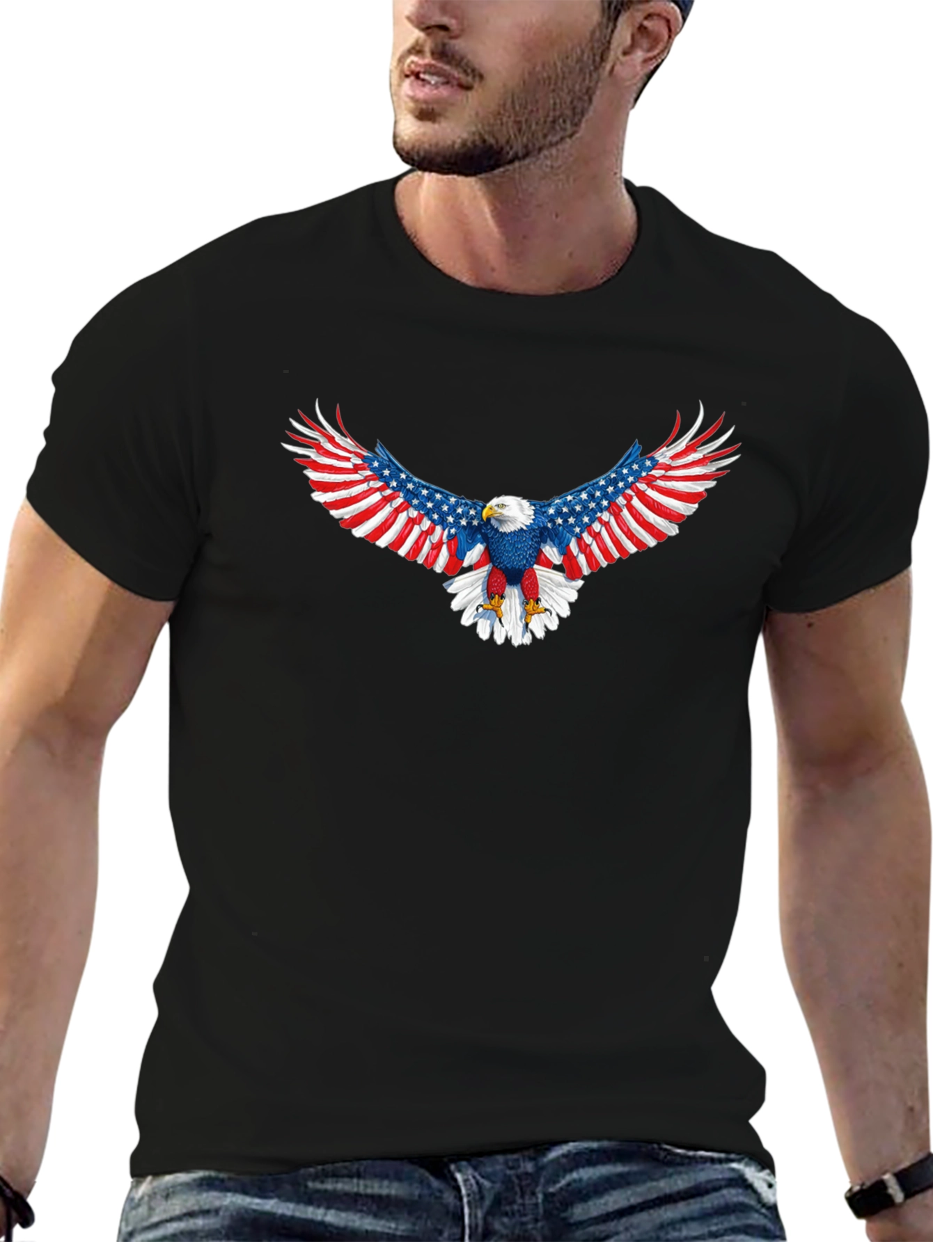 American Eagle Patriotic Graphic Tee