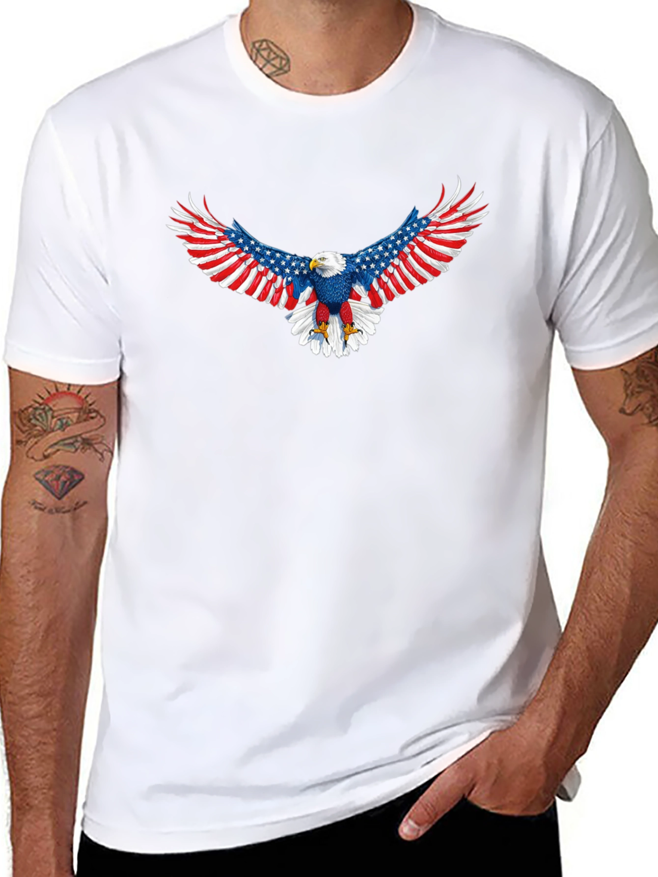 American Eagle Patriotic Graphic Tee