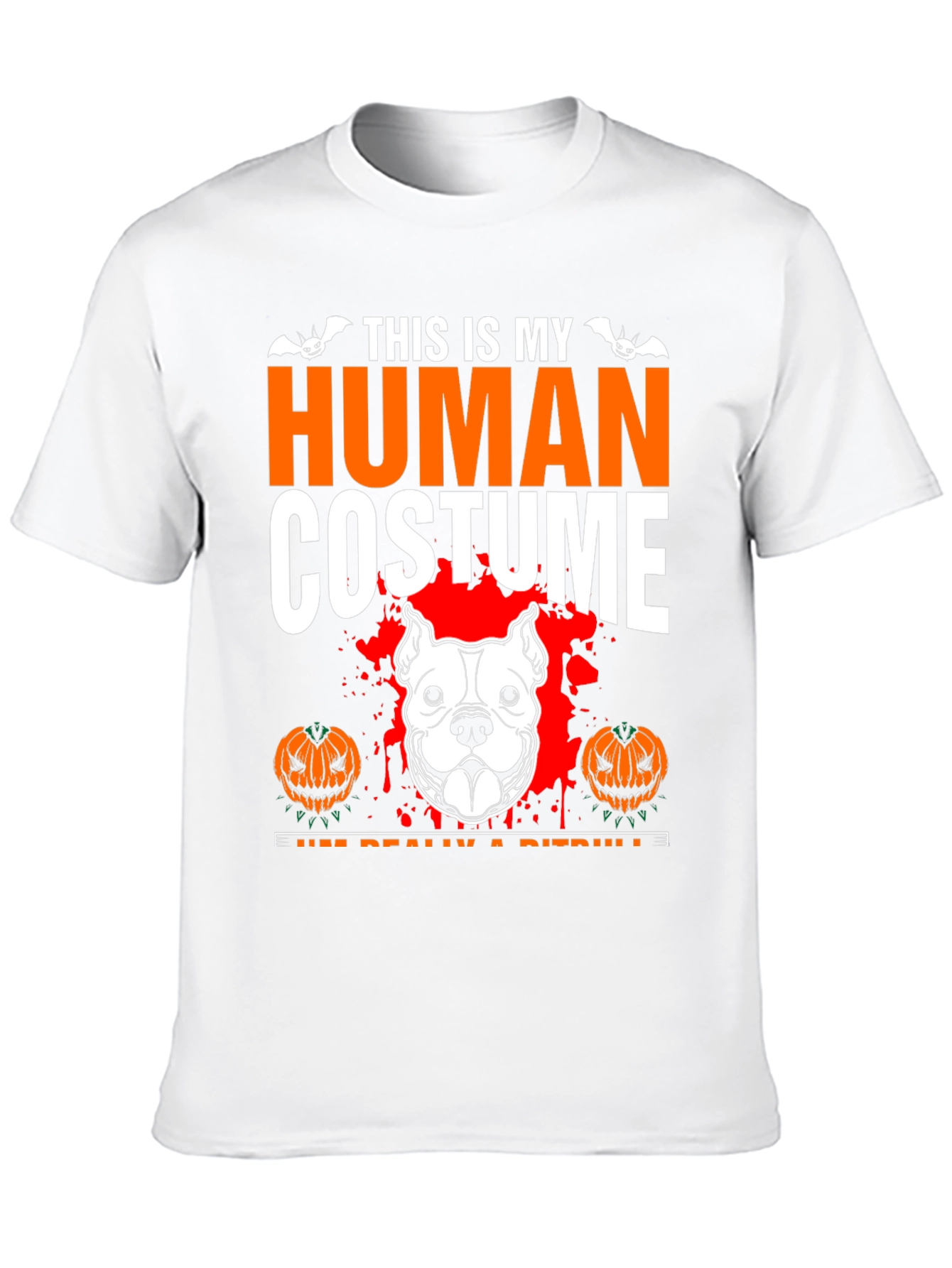 Human Costume Pitbull Halloween T-Shirt