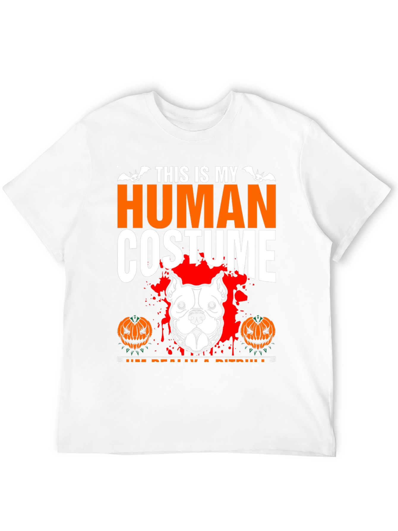 Human Costume Pitbull Halloween T-Shirt