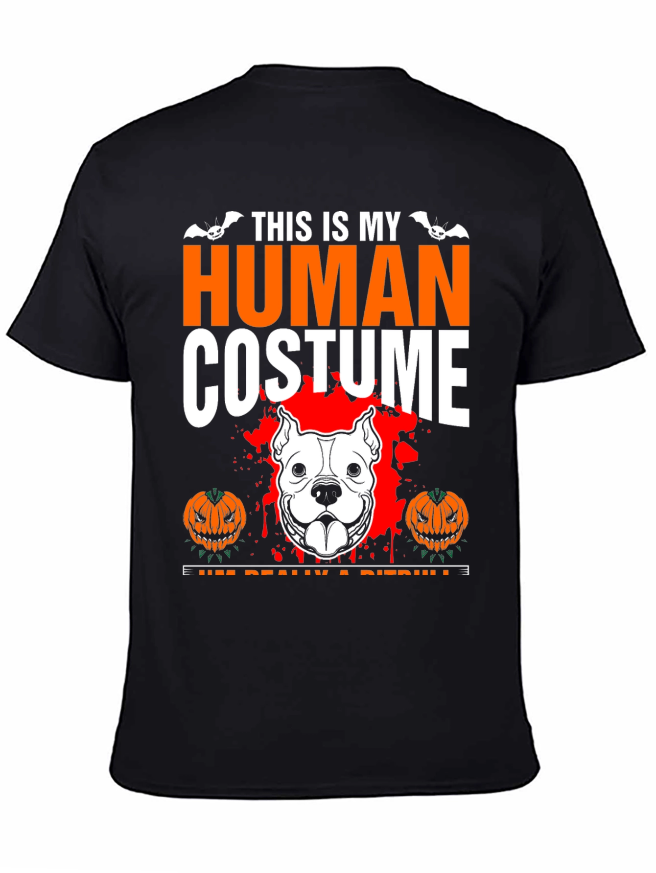 Human Costume Pitbull Halloween T-Shirt
