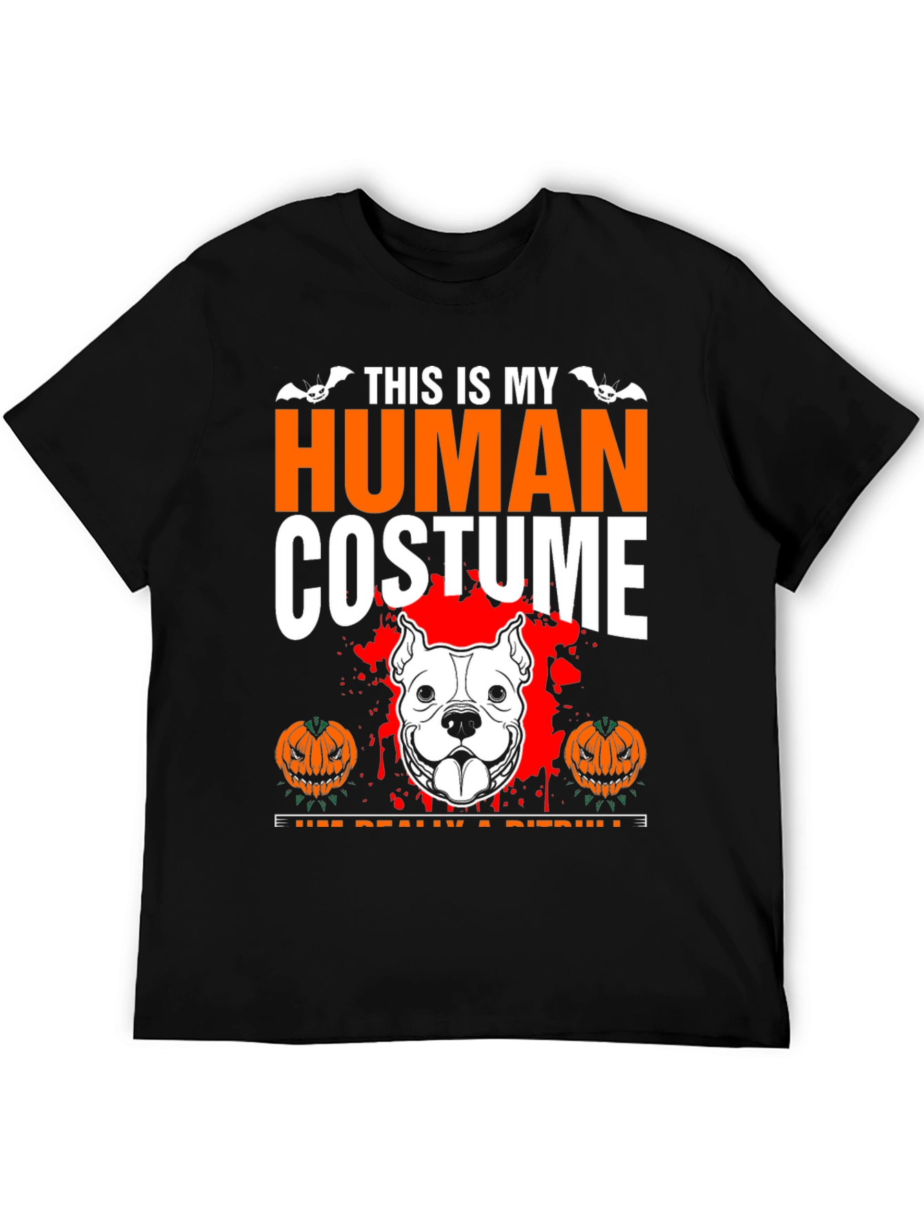 Human Costume Pitbull Halloween T-Shirt