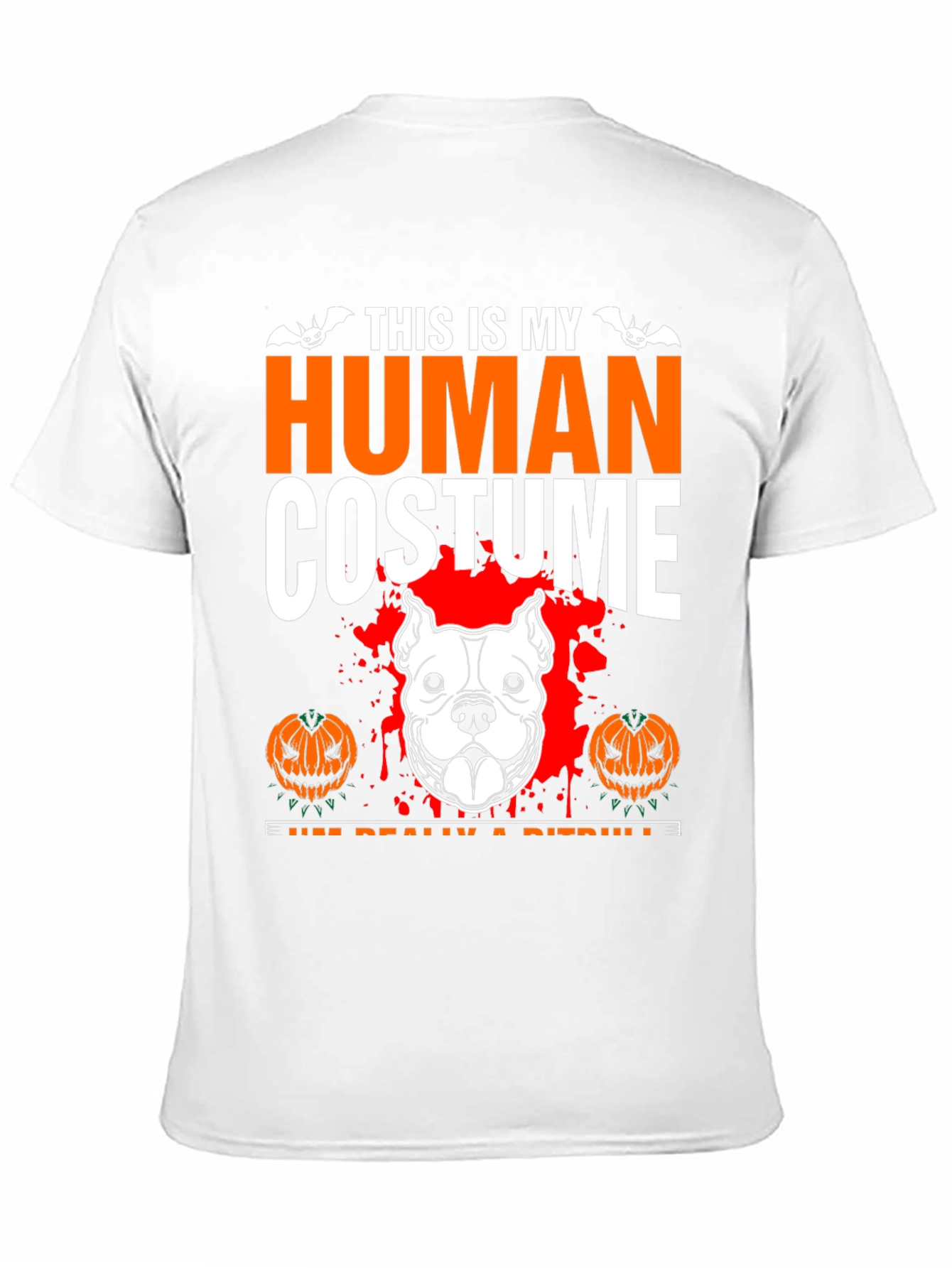 Human Costume Pitbull Halloween T-Shirt