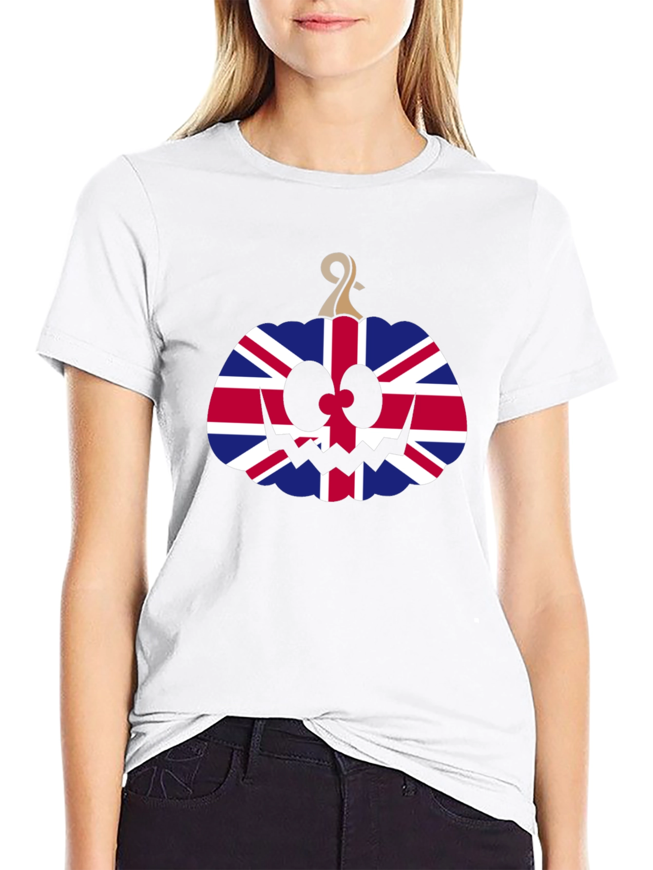 Union Jack Pumpkin Halloween T-Shirt