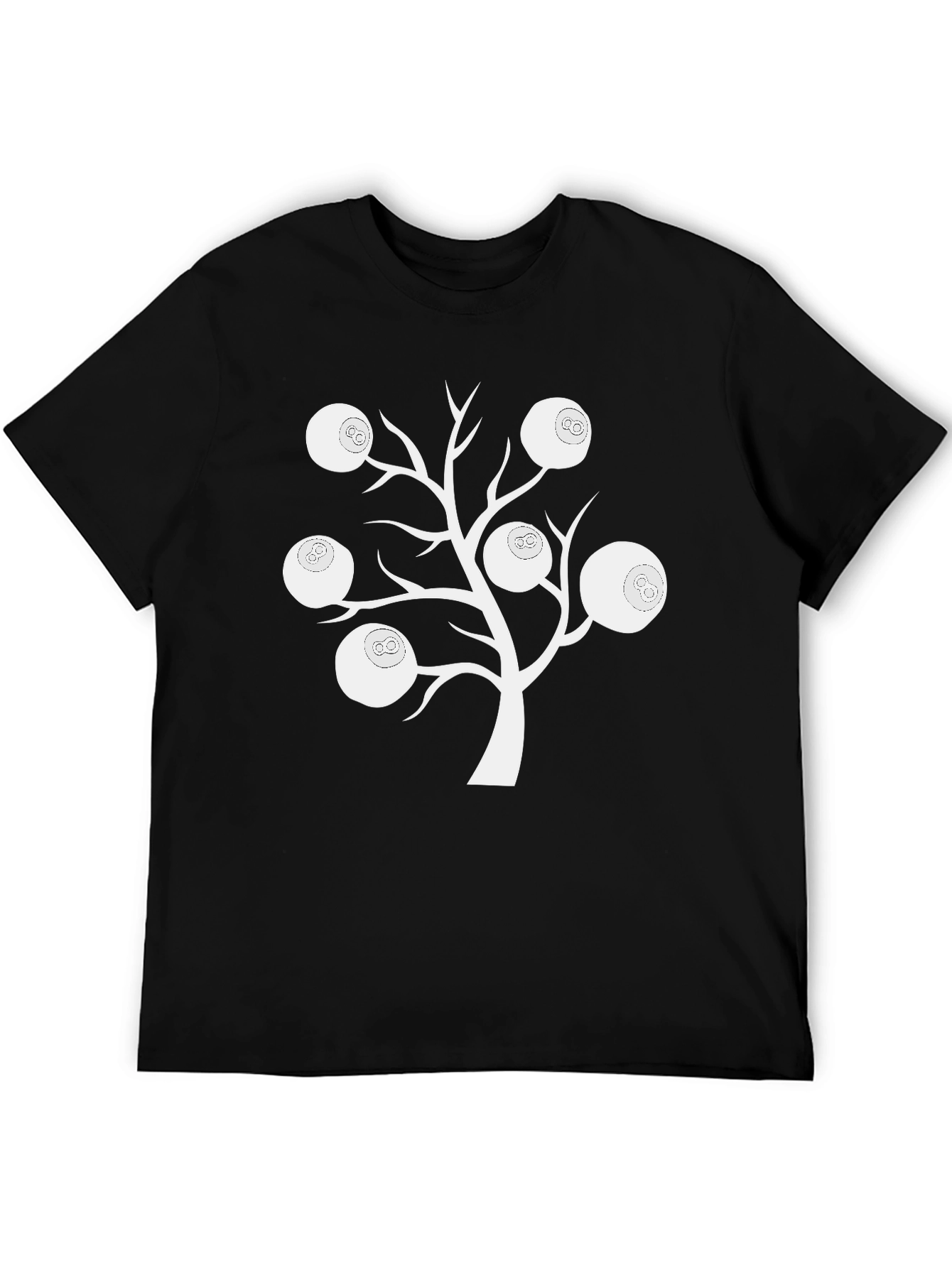 Unique Billiard Ball Tree Graphic T-Shirt