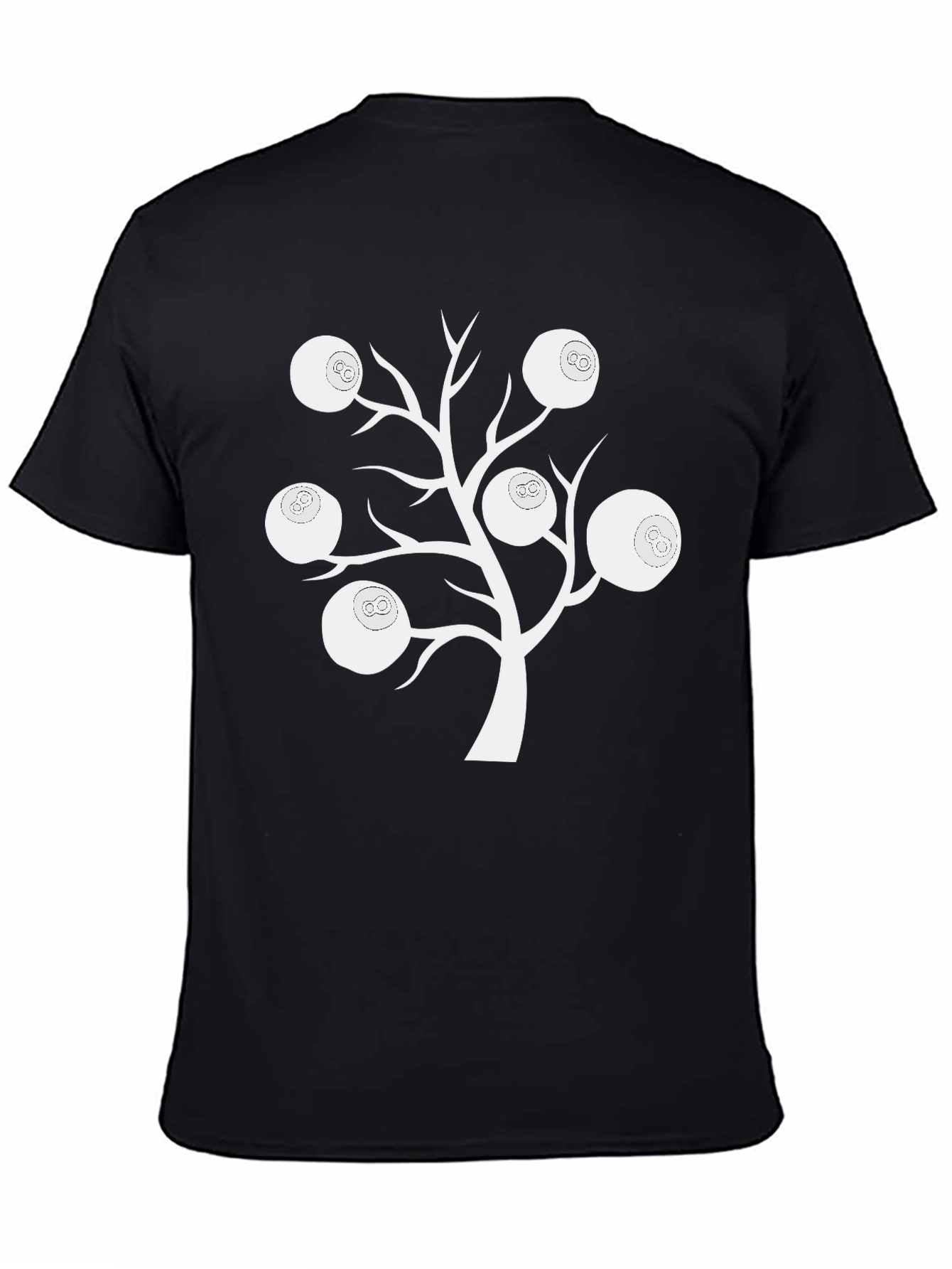 Unique Billiard Ball Tree Graphic T-Shirt