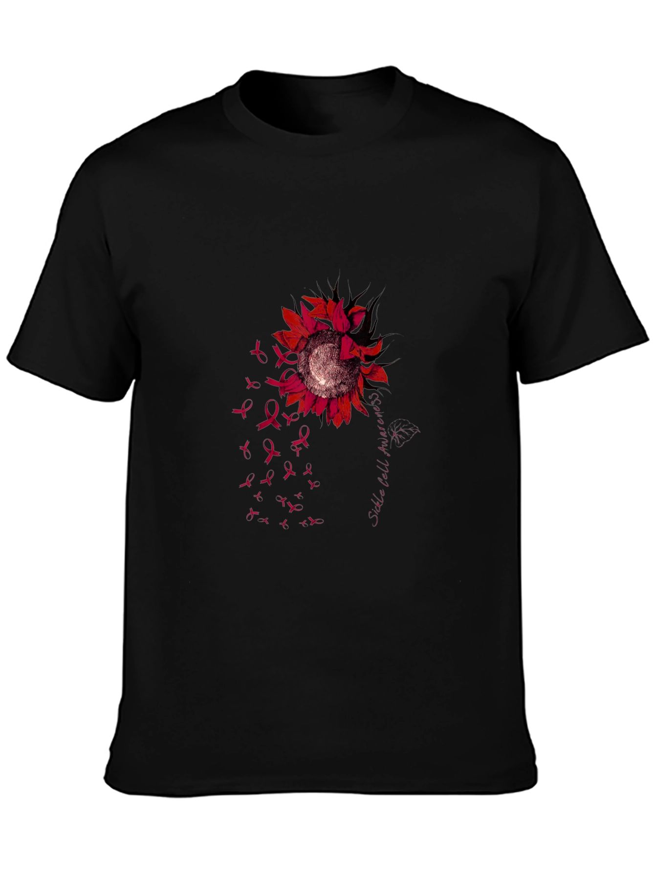 Sunflower Breast Cancer Awareness T-Shirt