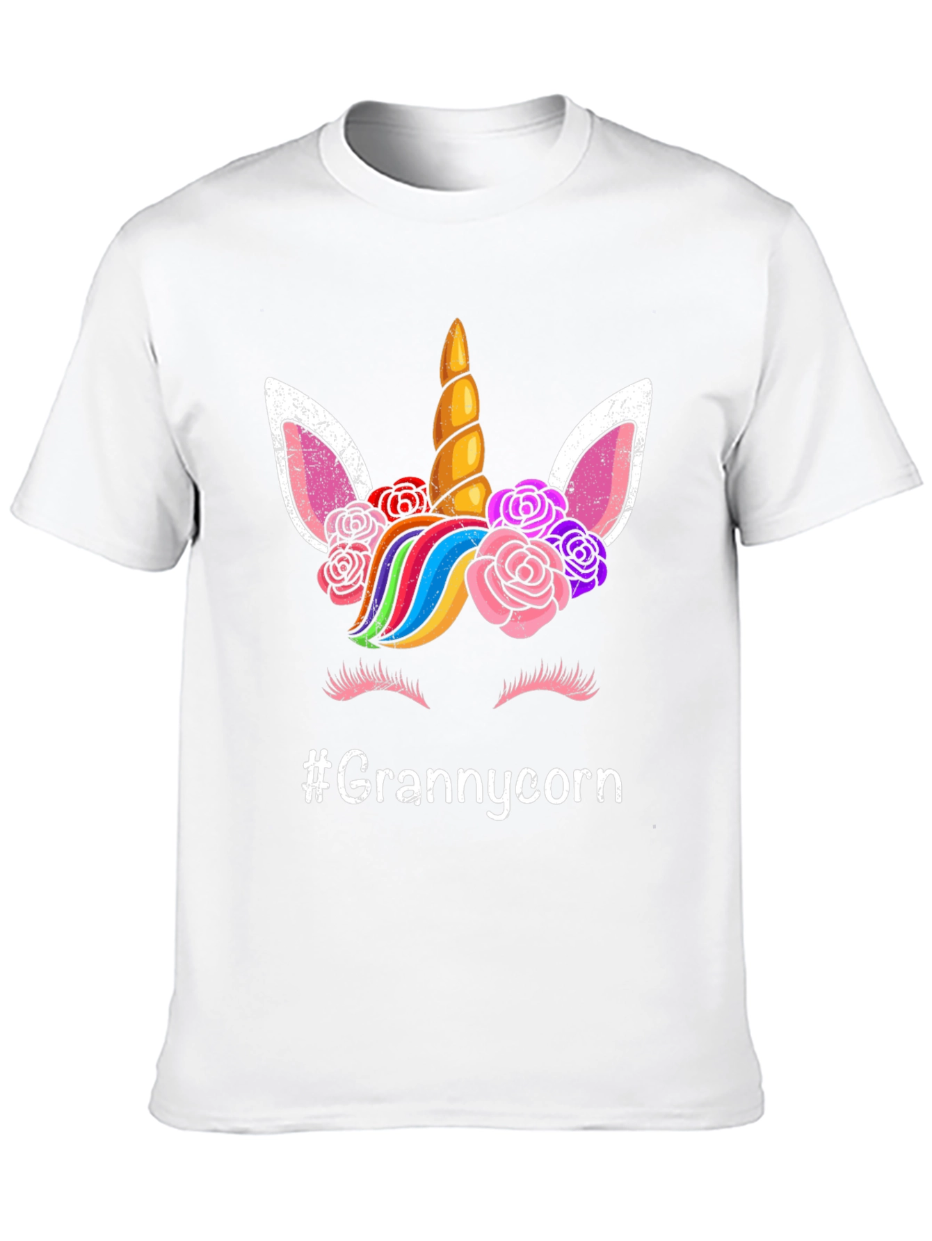Grannycorn Unicorn Graphic T-Shirt