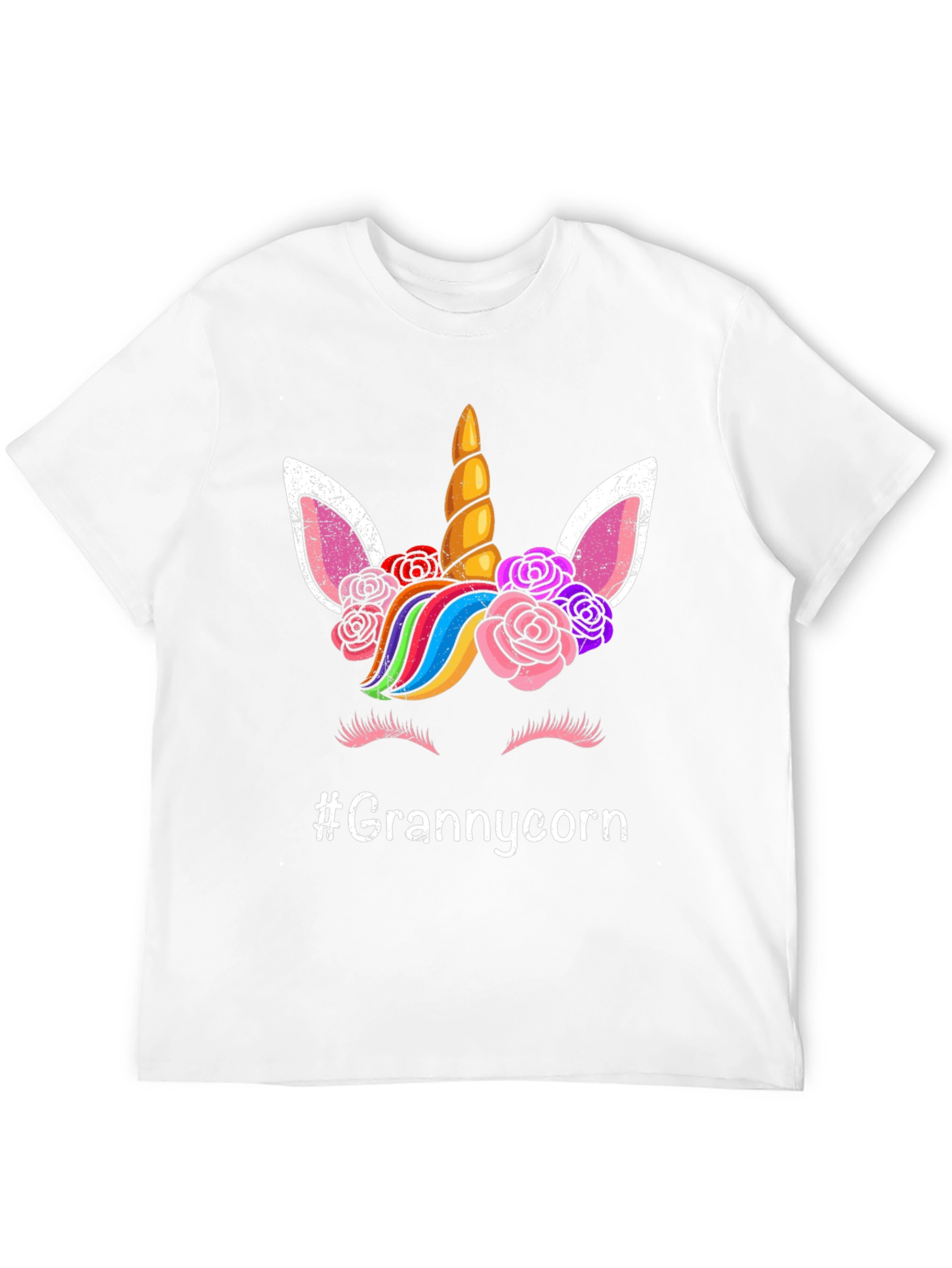 Grannycorn Unicorn Graphic T-Shirt
