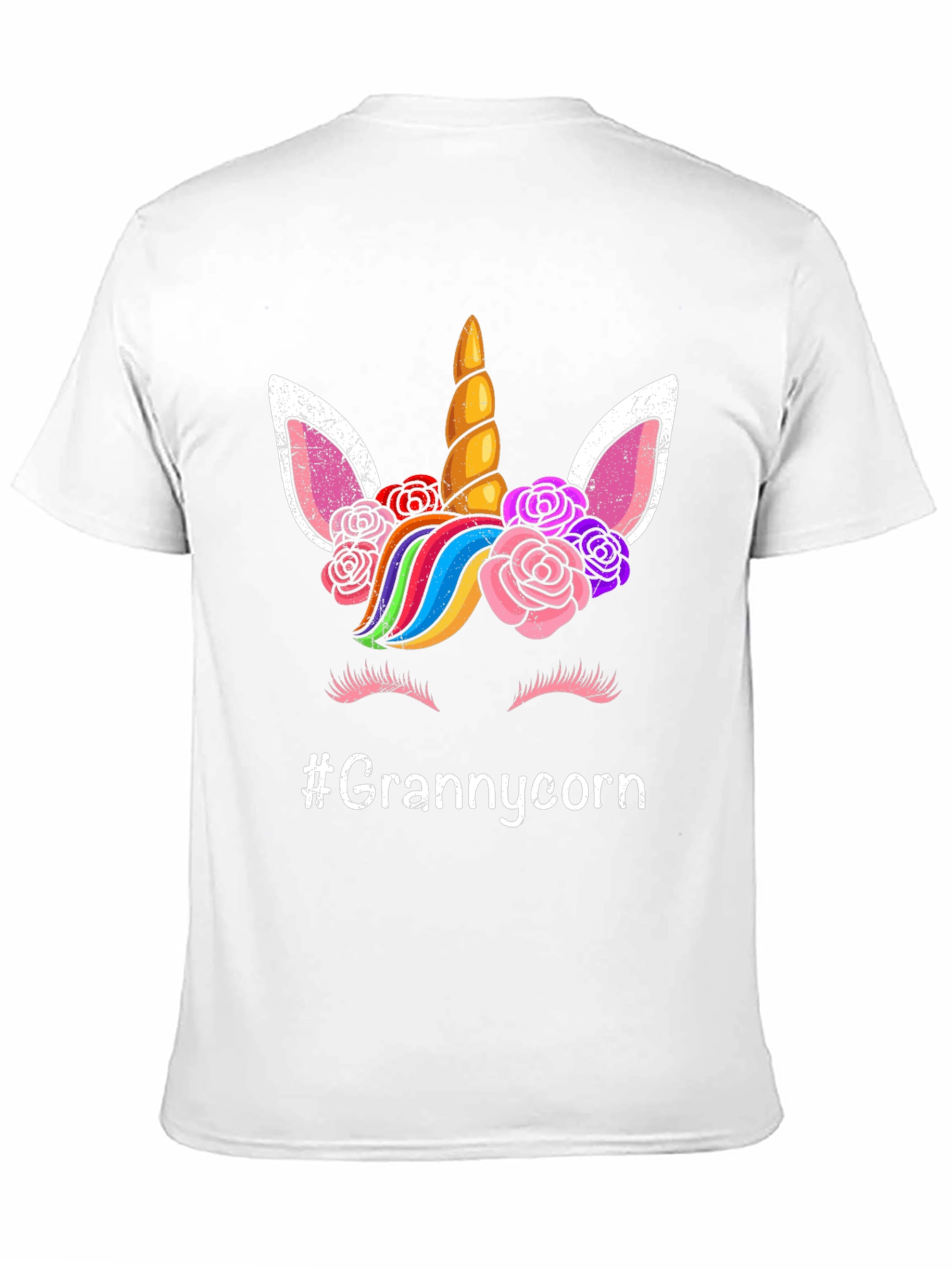 Grannycorn Unicorn Graphic T-Shirt