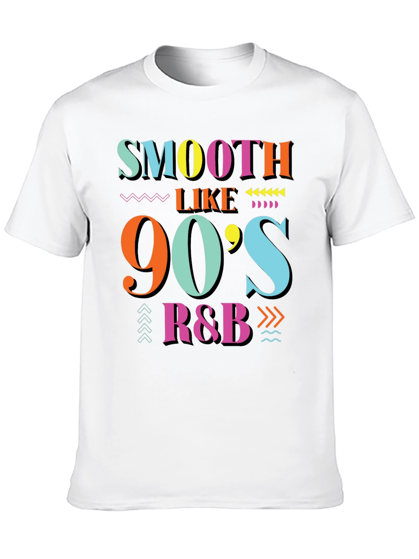 Smooth Like 90s R&B Black Graphic T-Shirt