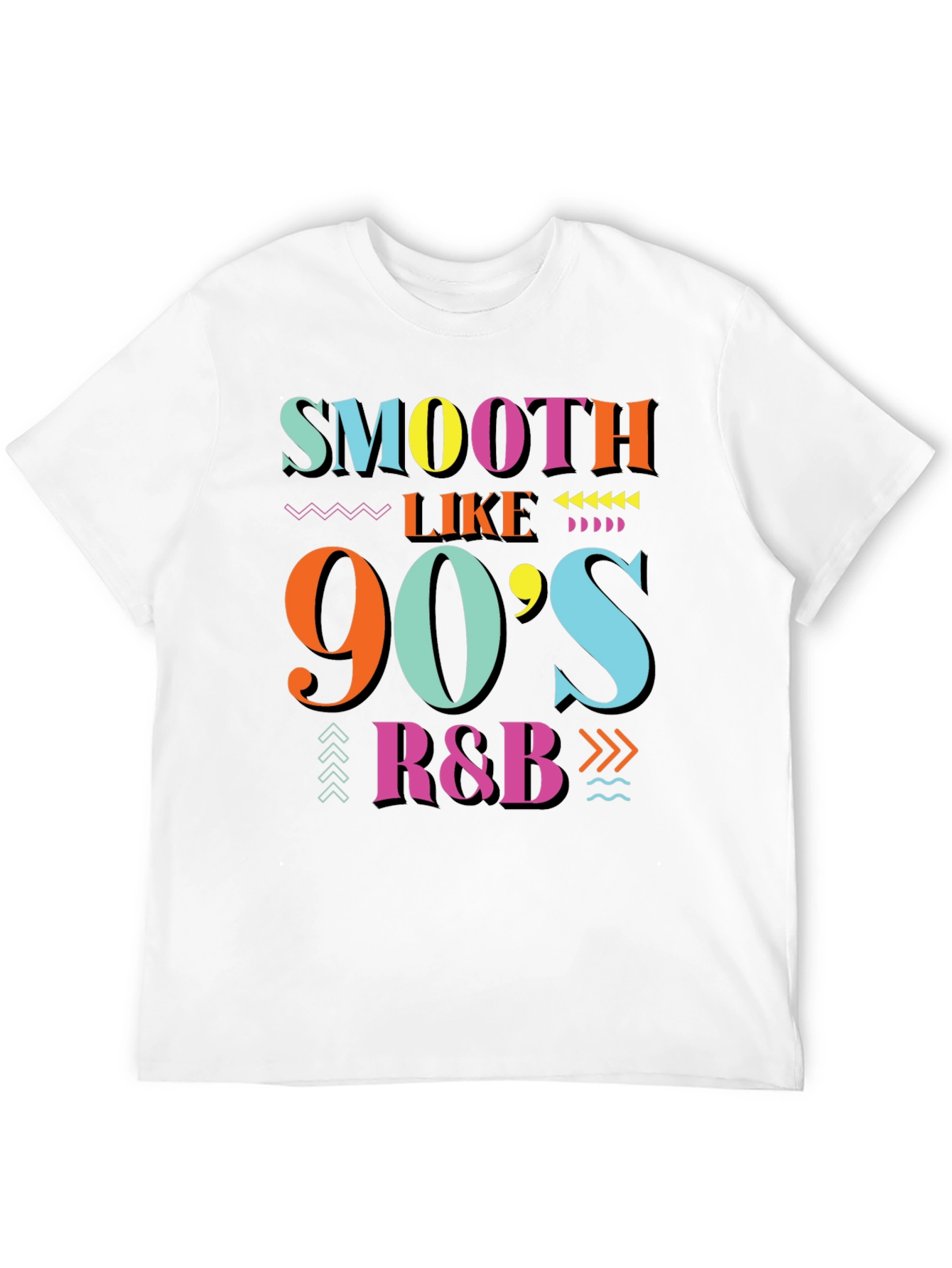 Smooth Like 90s R&B Black Graphic T-Shirt