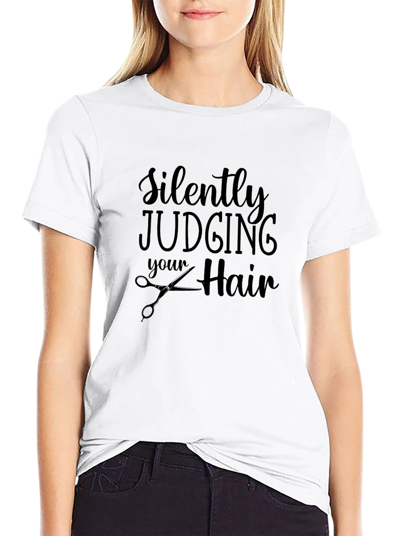 Silently Judging Your Hair Barber T-Shirt