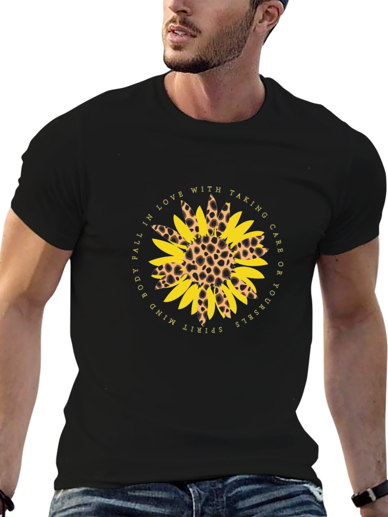 Sunflower Leopard Print Graphic Tee