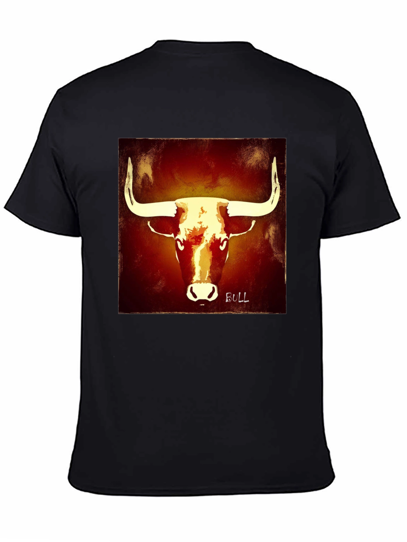Bull Graphic Tee - Bold Black T-Shirt