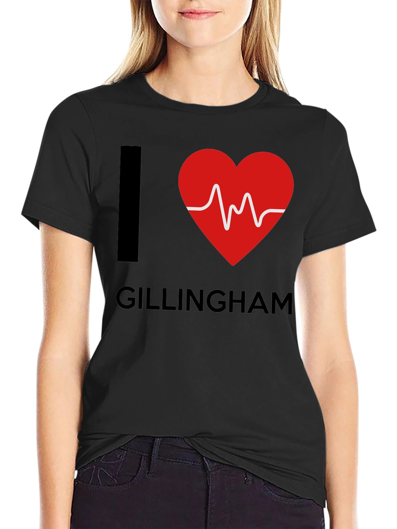 I Heart Gillingham Black T-Shirt