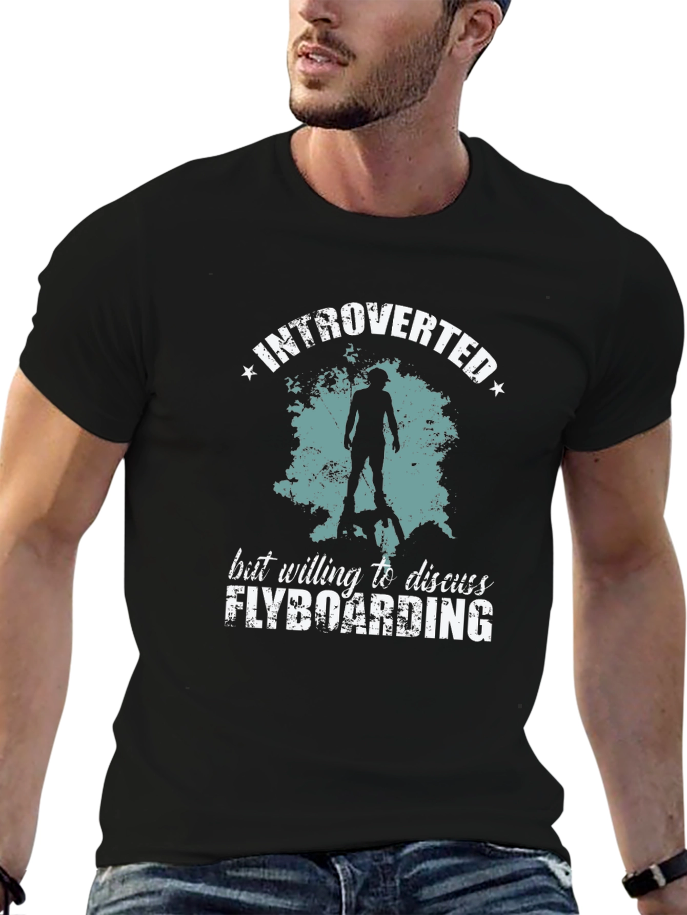 Introverted Flyboarding Graphic T-Shirt