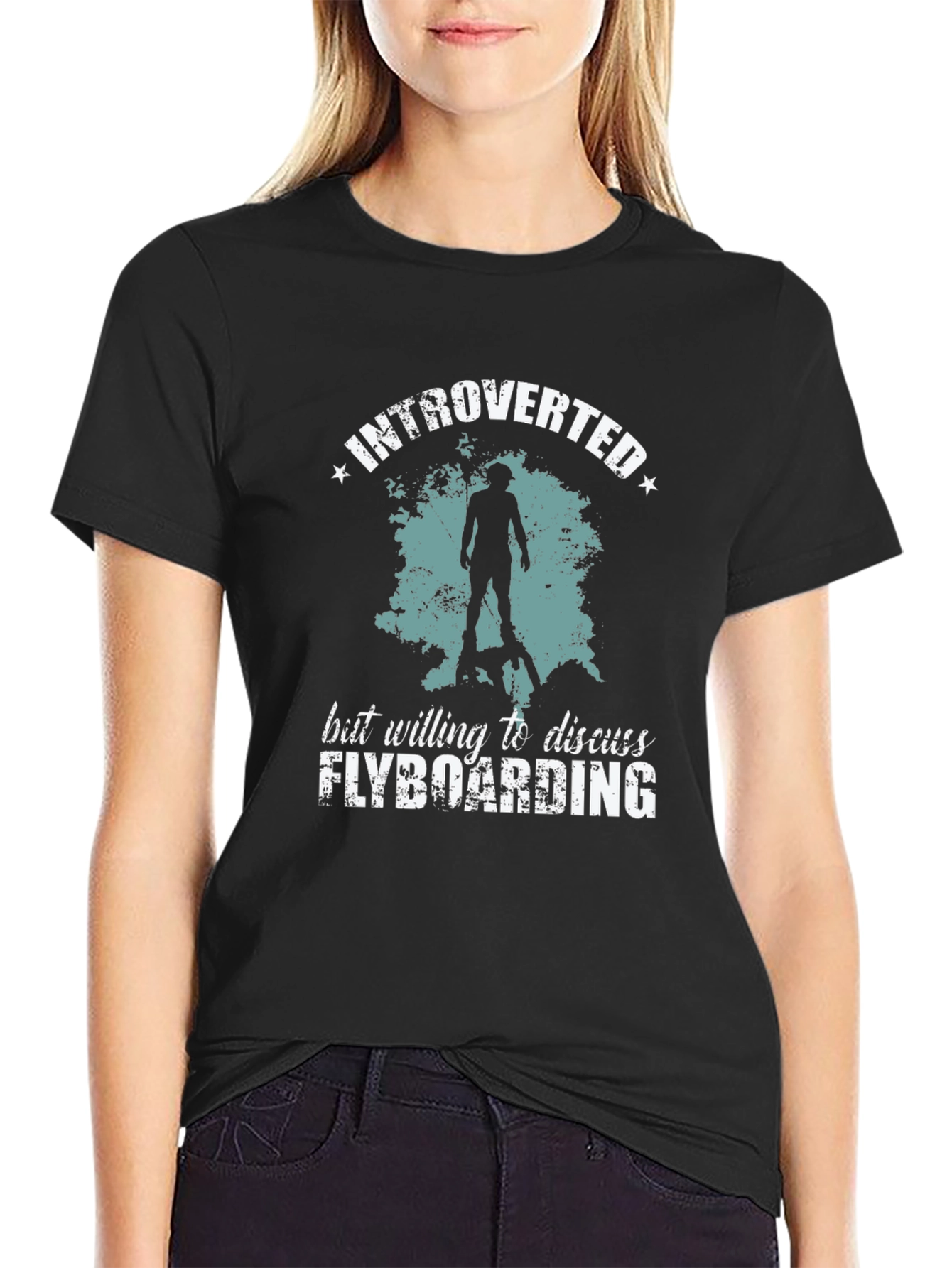 Introverted Flyboarding Graphic T-Shirt