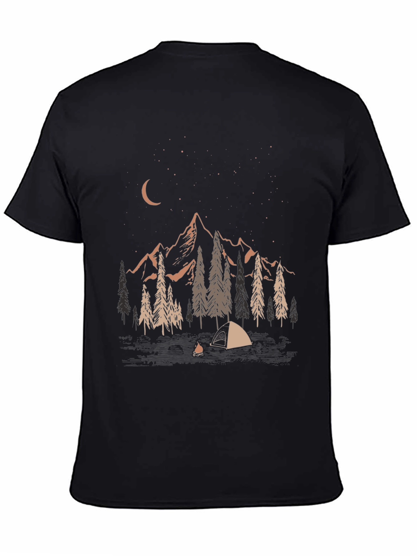 Night Camping Graphic Tee - Adventure Ready