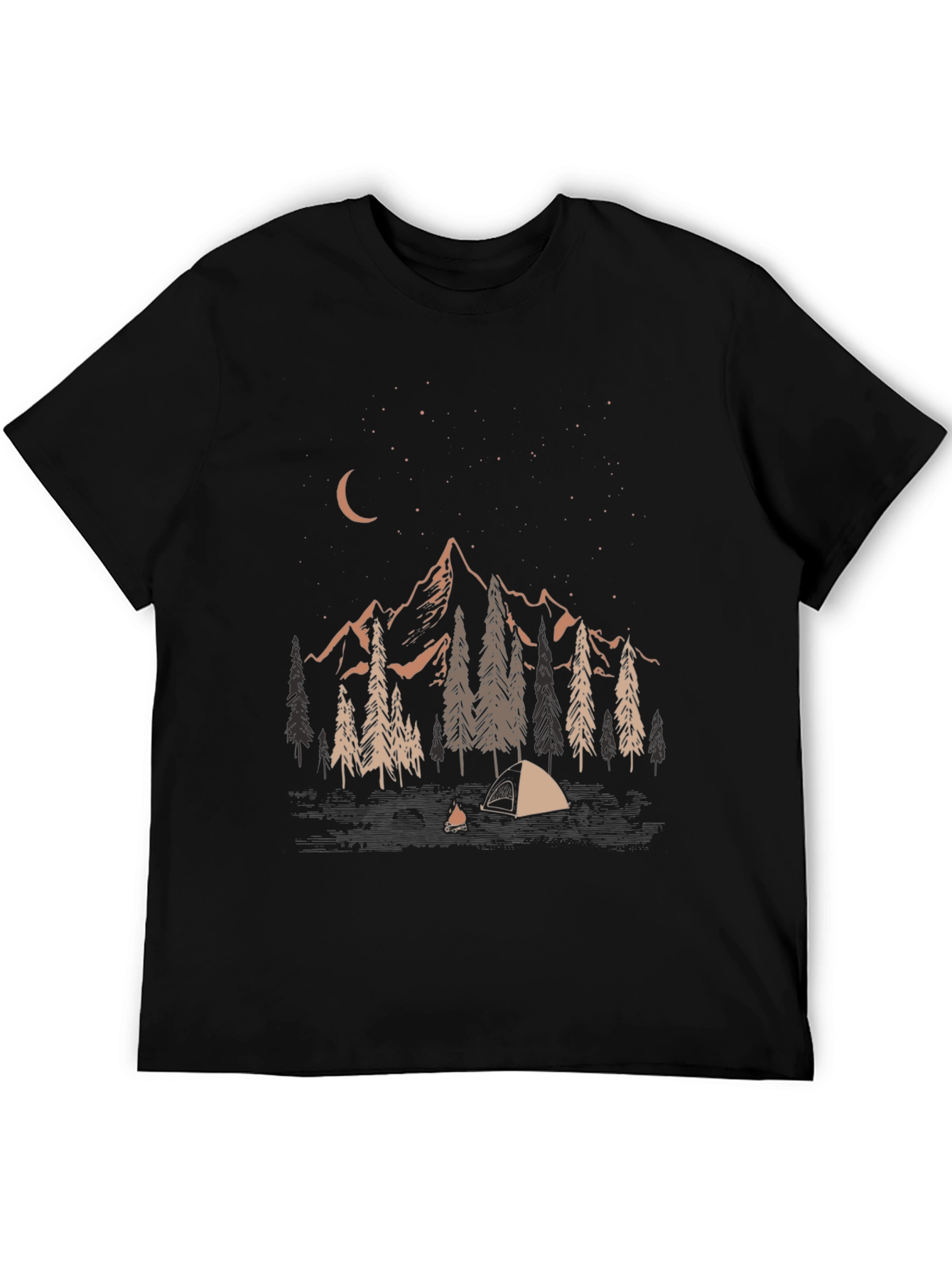 Night Camping Graphic Tee - Adventure Ready