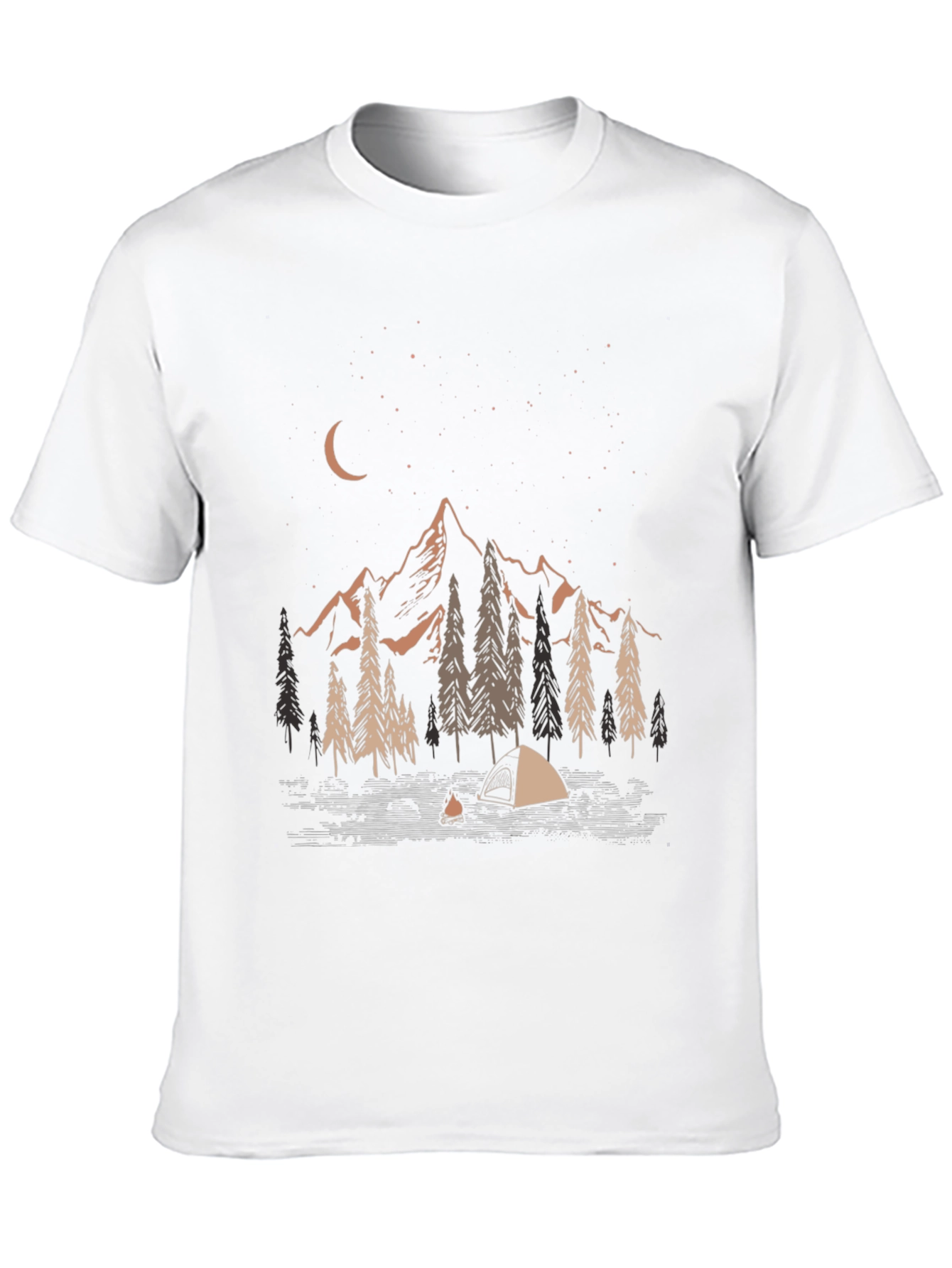 Night Camping Graphic Tee - Adventure Ready